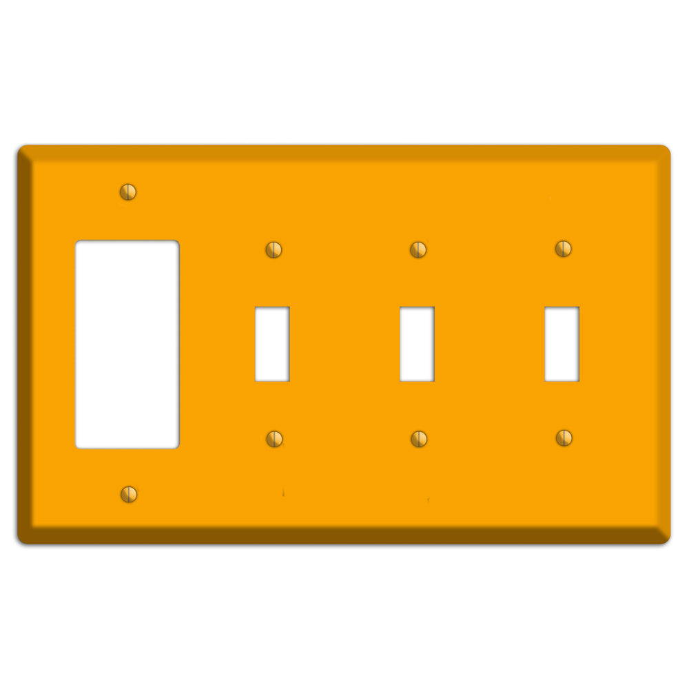 Baxter Mustard Rocker / 3 Toggle Wallplate