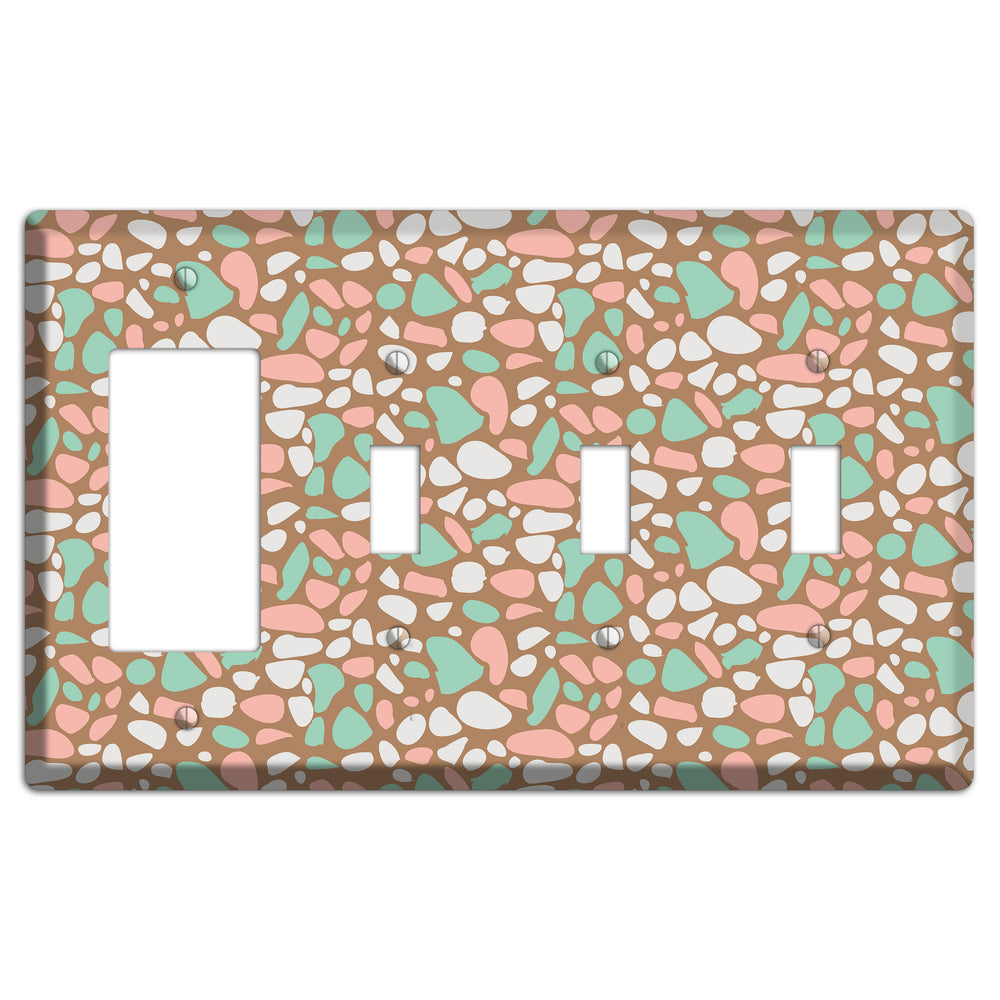Ginger Mint Chip Rocker / 3 Toggle Wallplate