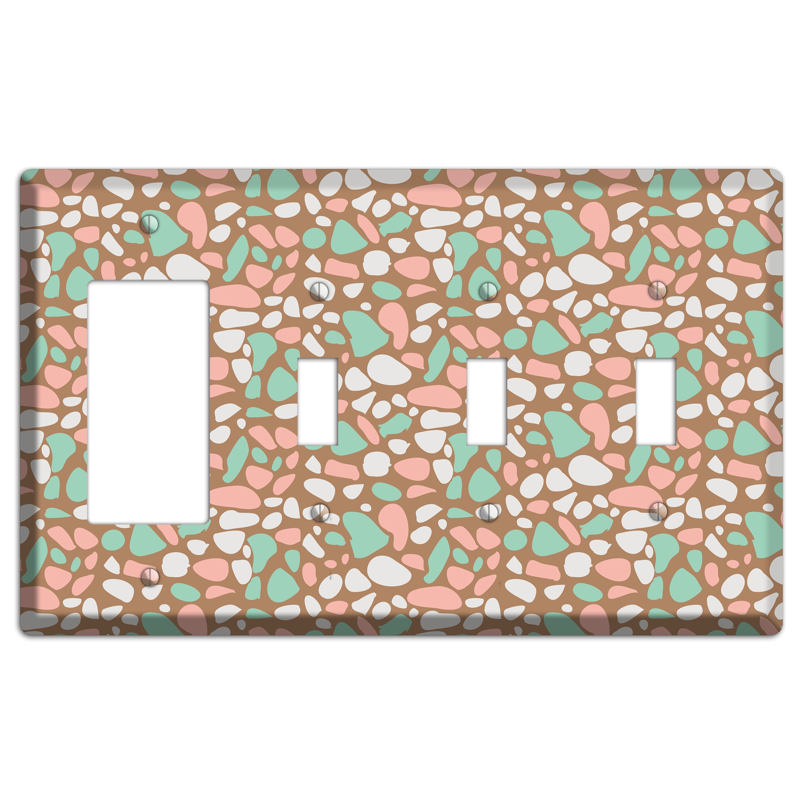 Ginger Mint Chip Rocker / 3 Toggle Wallplate