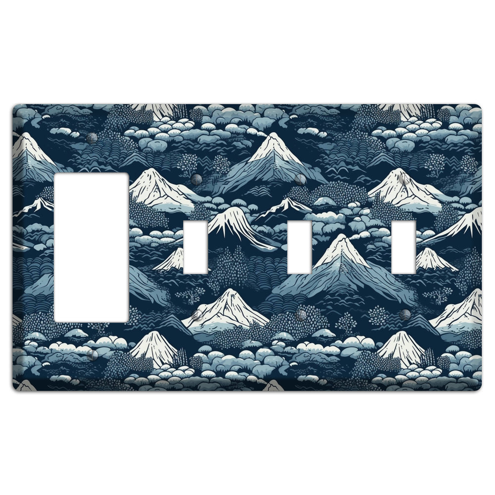Summit & Fog Rocker / 3 Toggle Wallplate