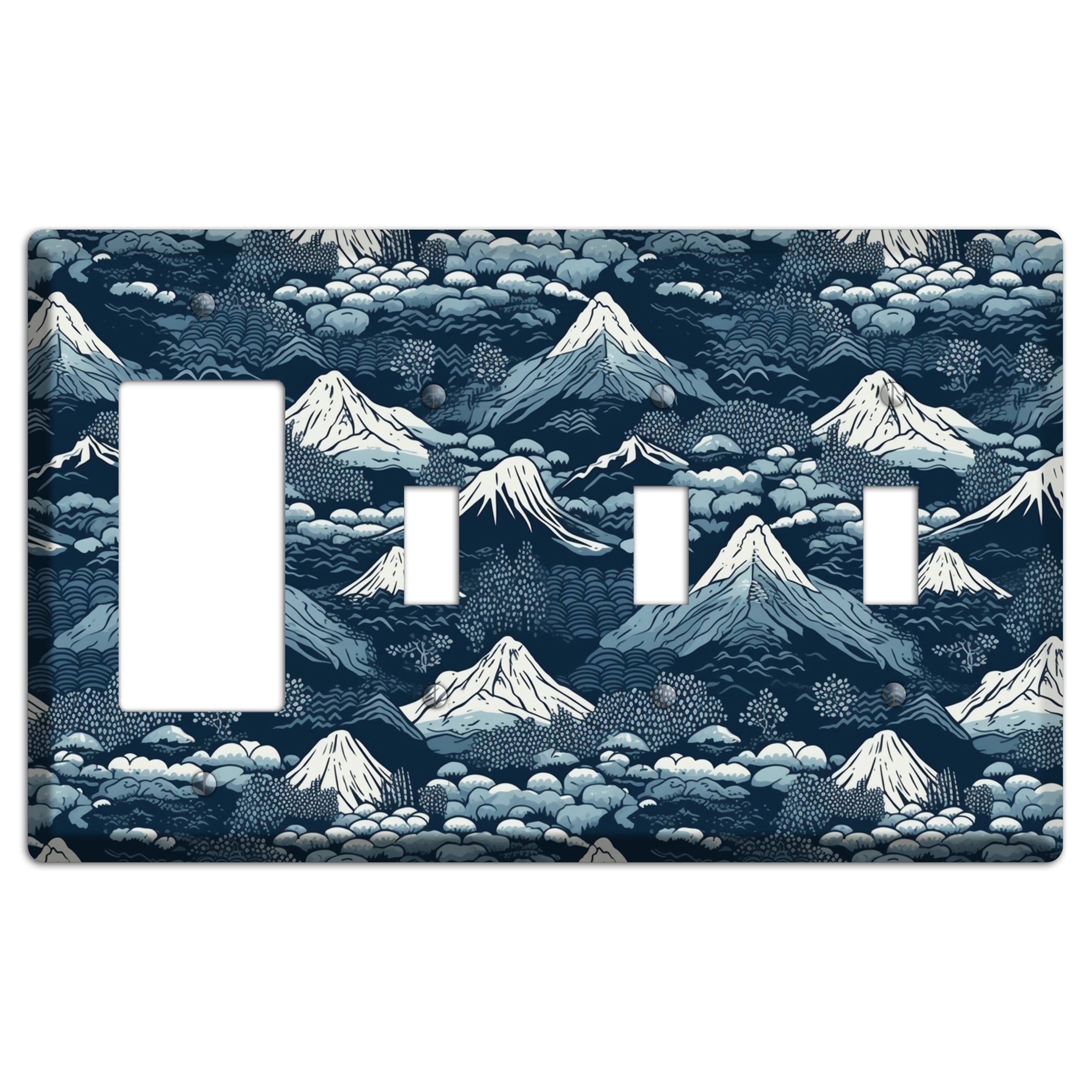 Summit & Fog Rocker / 3 Toggle Wallplate