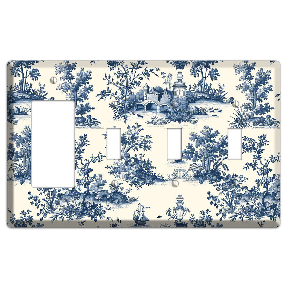 Harbor & Hedgerow Rocker / 3 Toggle Wallplate