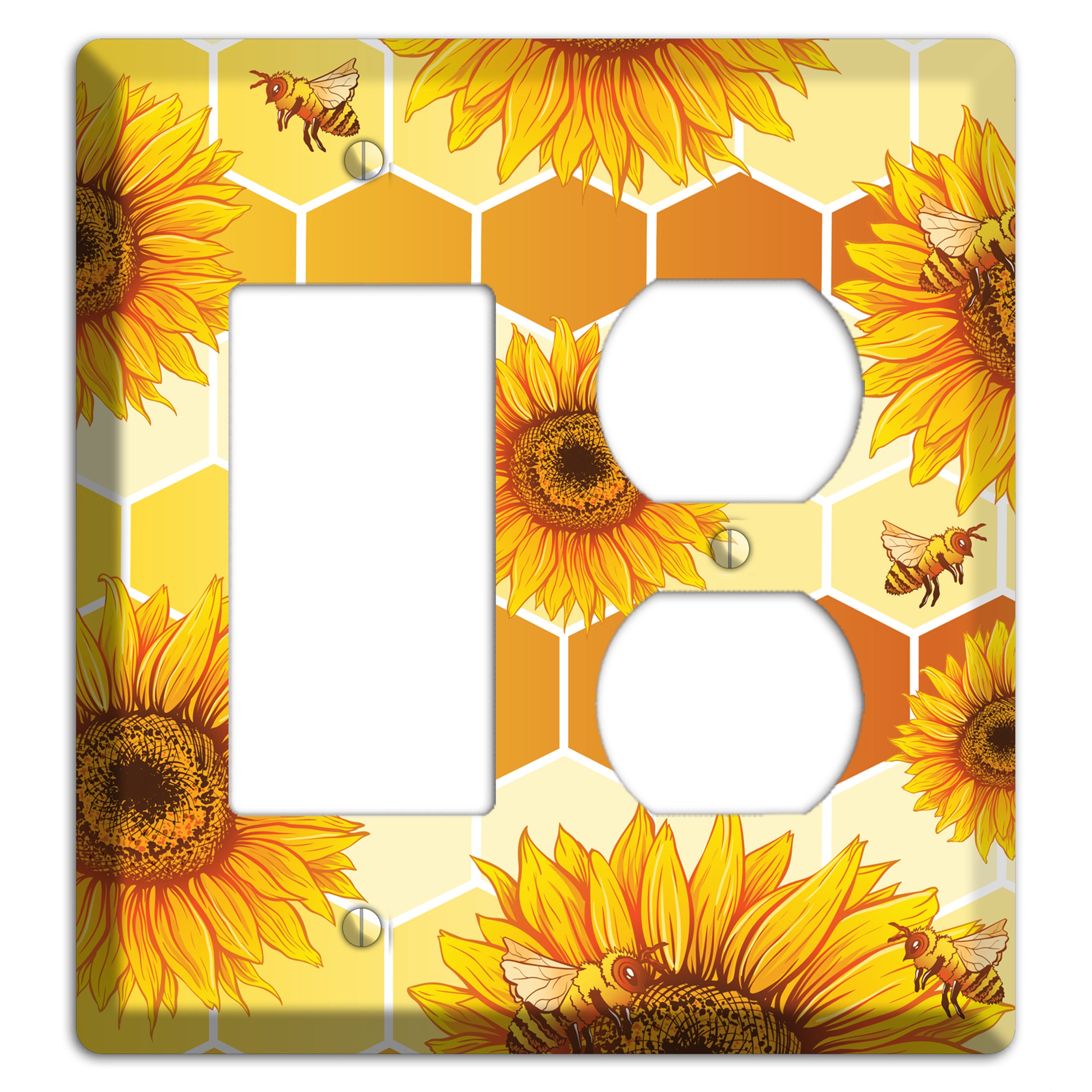 Honeycomb Solstice Rocker / Duplex Wallplate