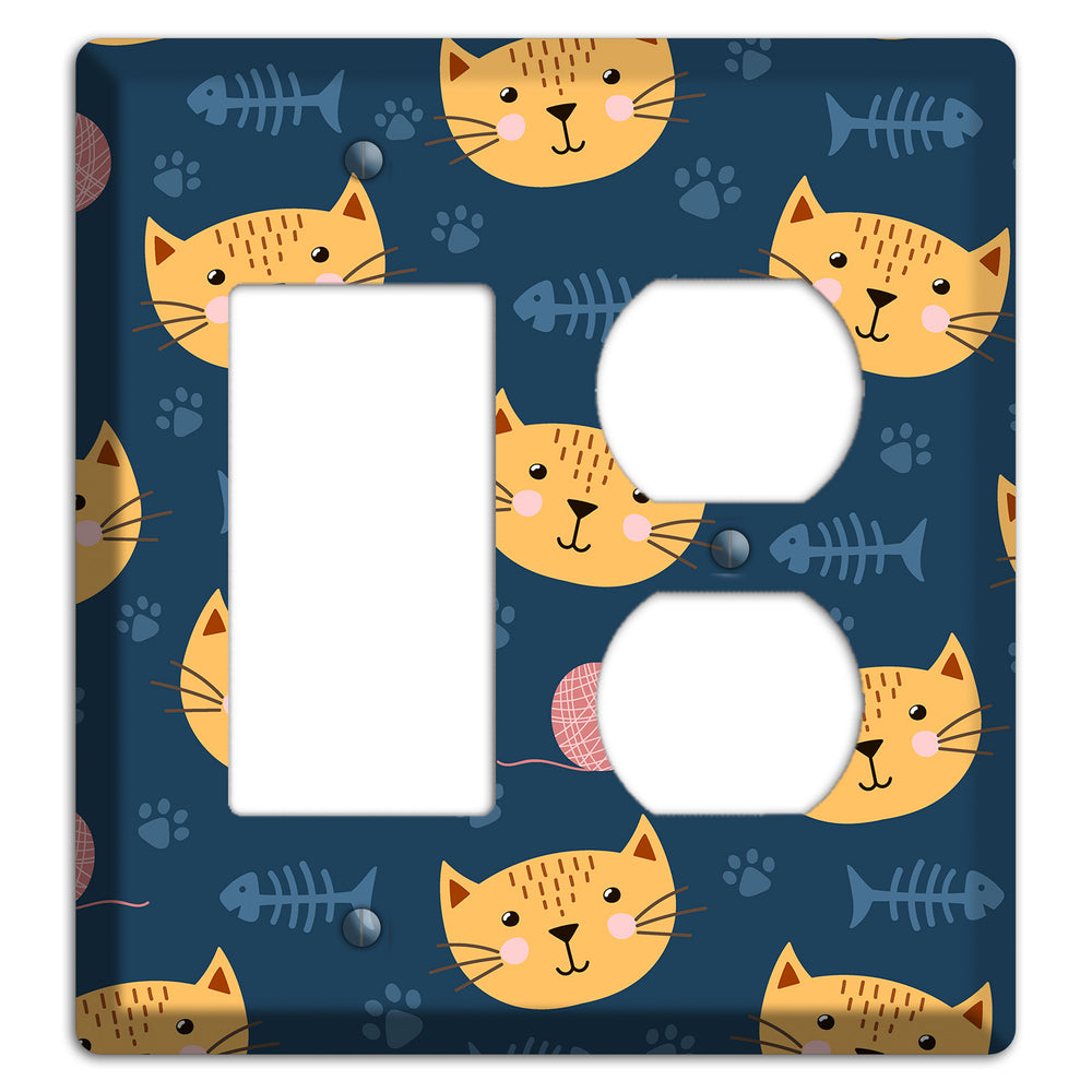 Cat Nap Parade Rocker / Duplex Wallplate