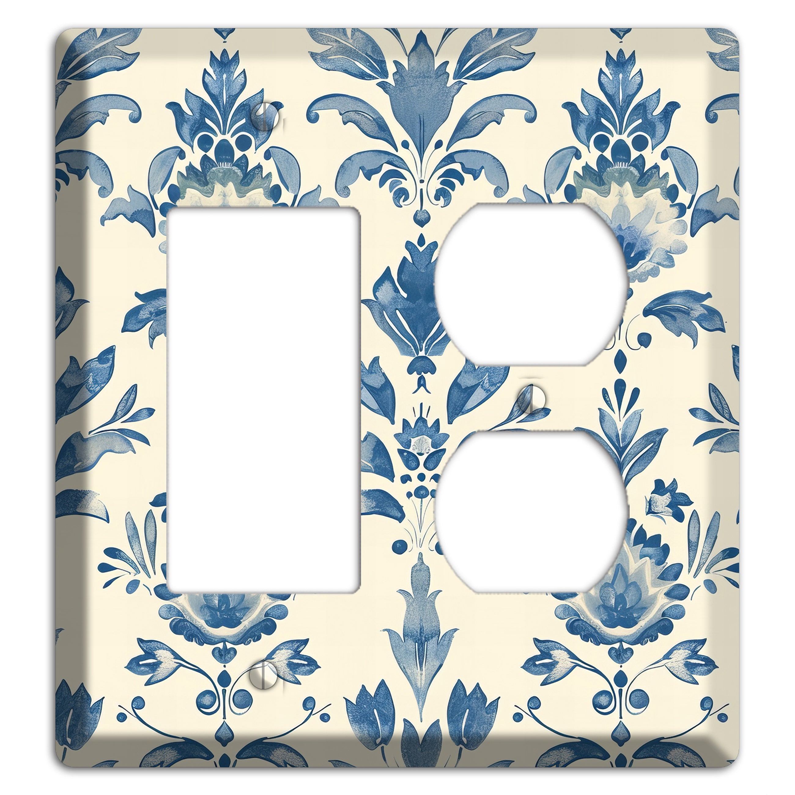 Bloom & Indigo Rocker / Duplex Wallplate