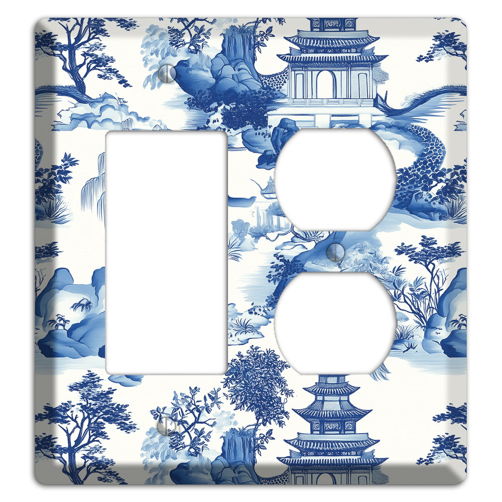Willow & Pagoda Rocker / Duplex Wallplate