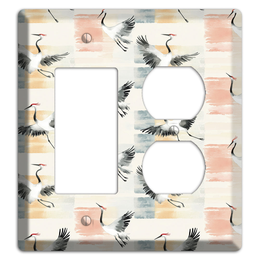 Blush Patchwork Flight Rocker / Duplex Wallplate