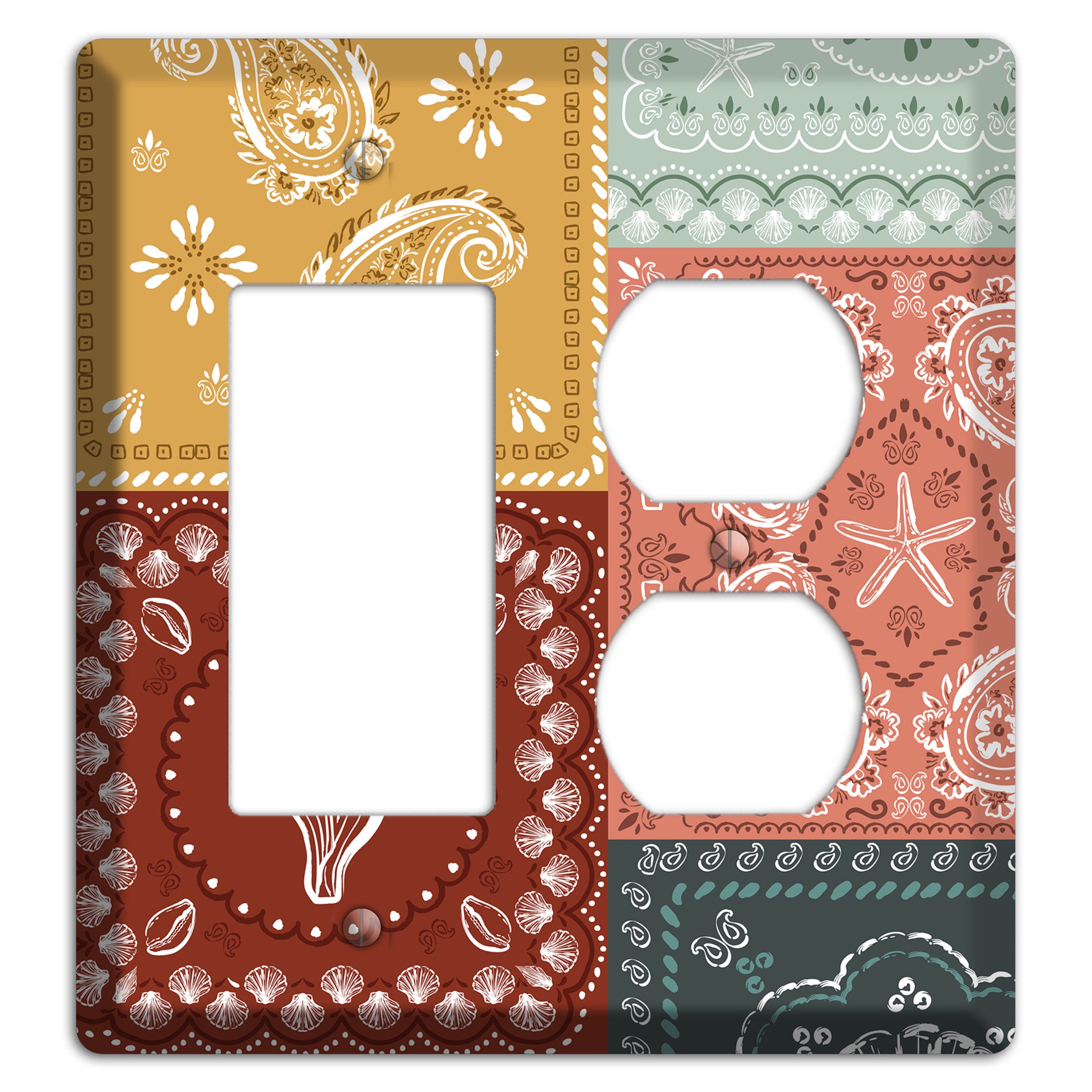 Patchwork Shore Reverie Rocker / Duplex Wallplate