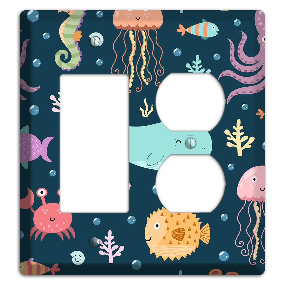 Deep Sea Cuties Rocker / Duplex Wallplate