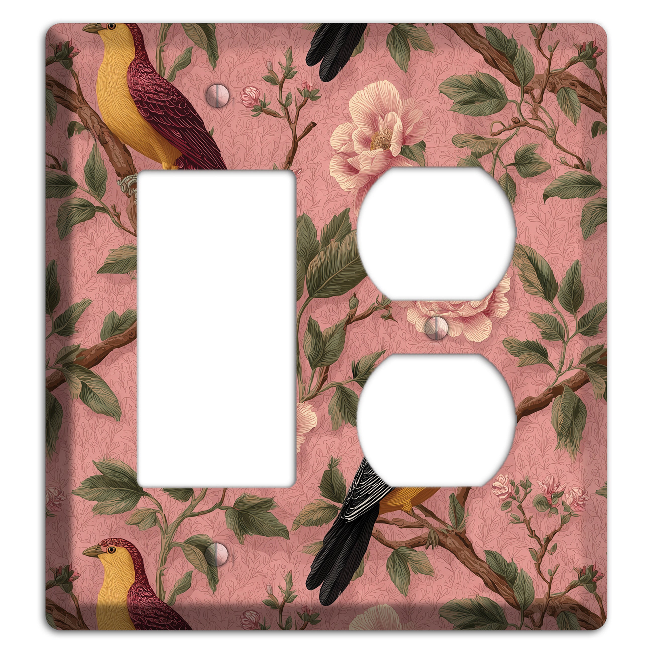 Peony & Perch Rocker / Duplex Wallplate