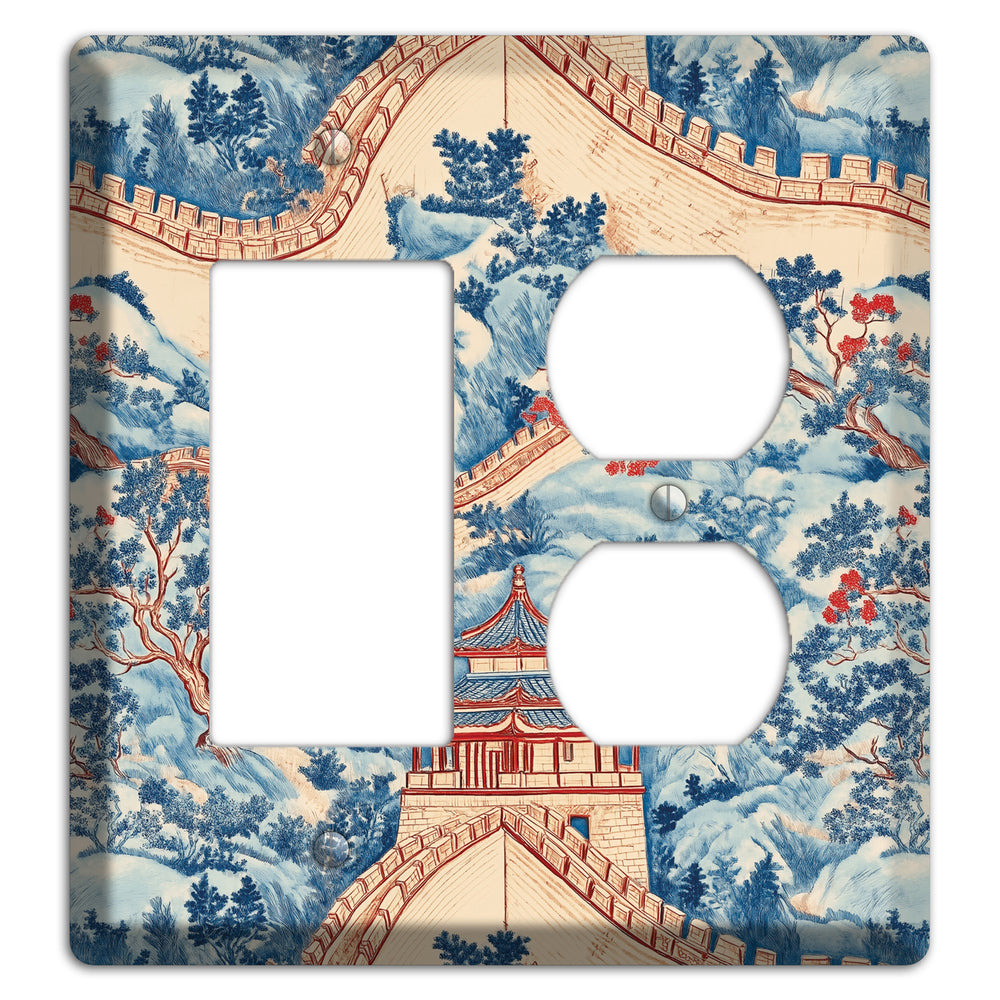 Great Wall Toile Rocker / Duplex Wallplate