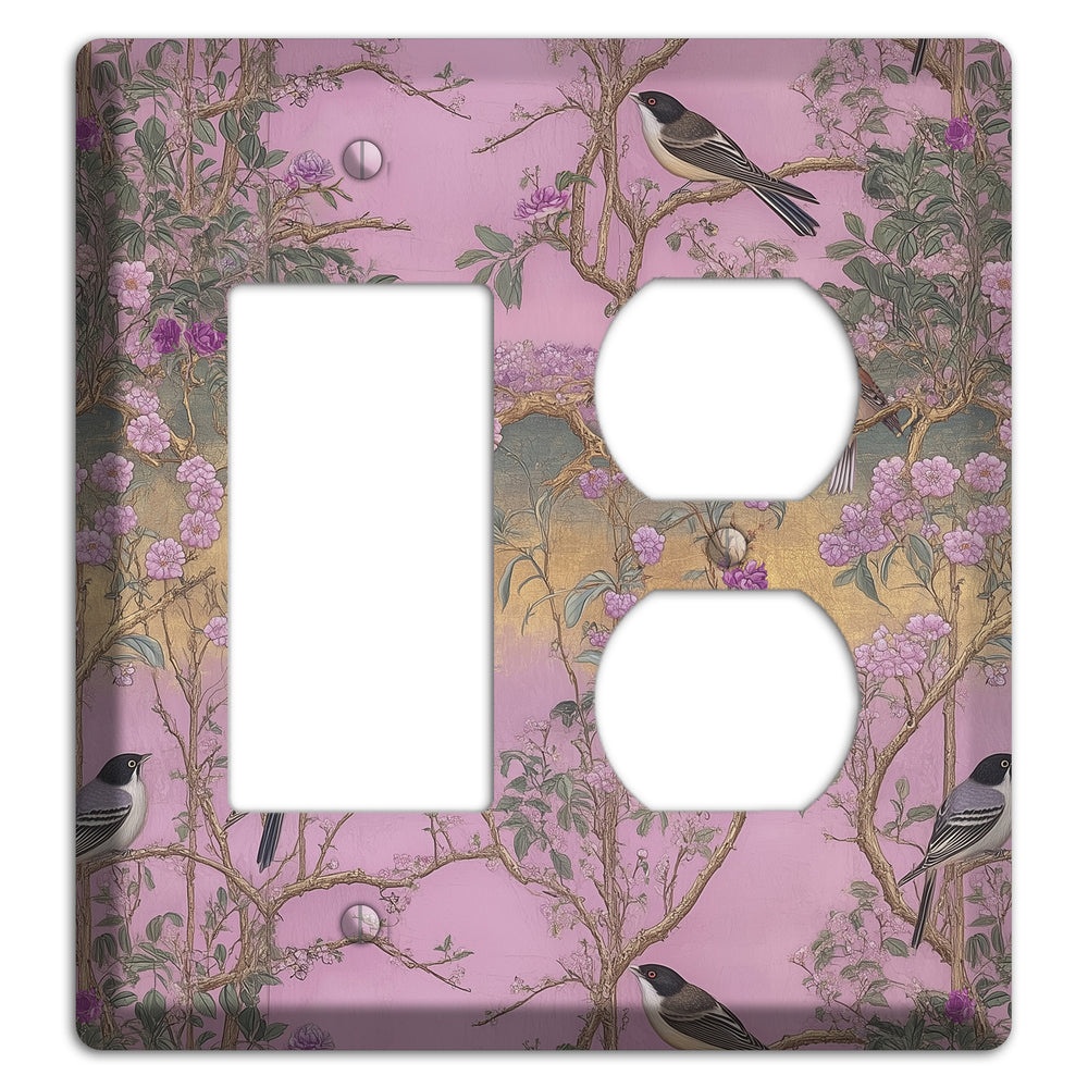Songbird Twilight Garden Rocker / Duplex Wallplate