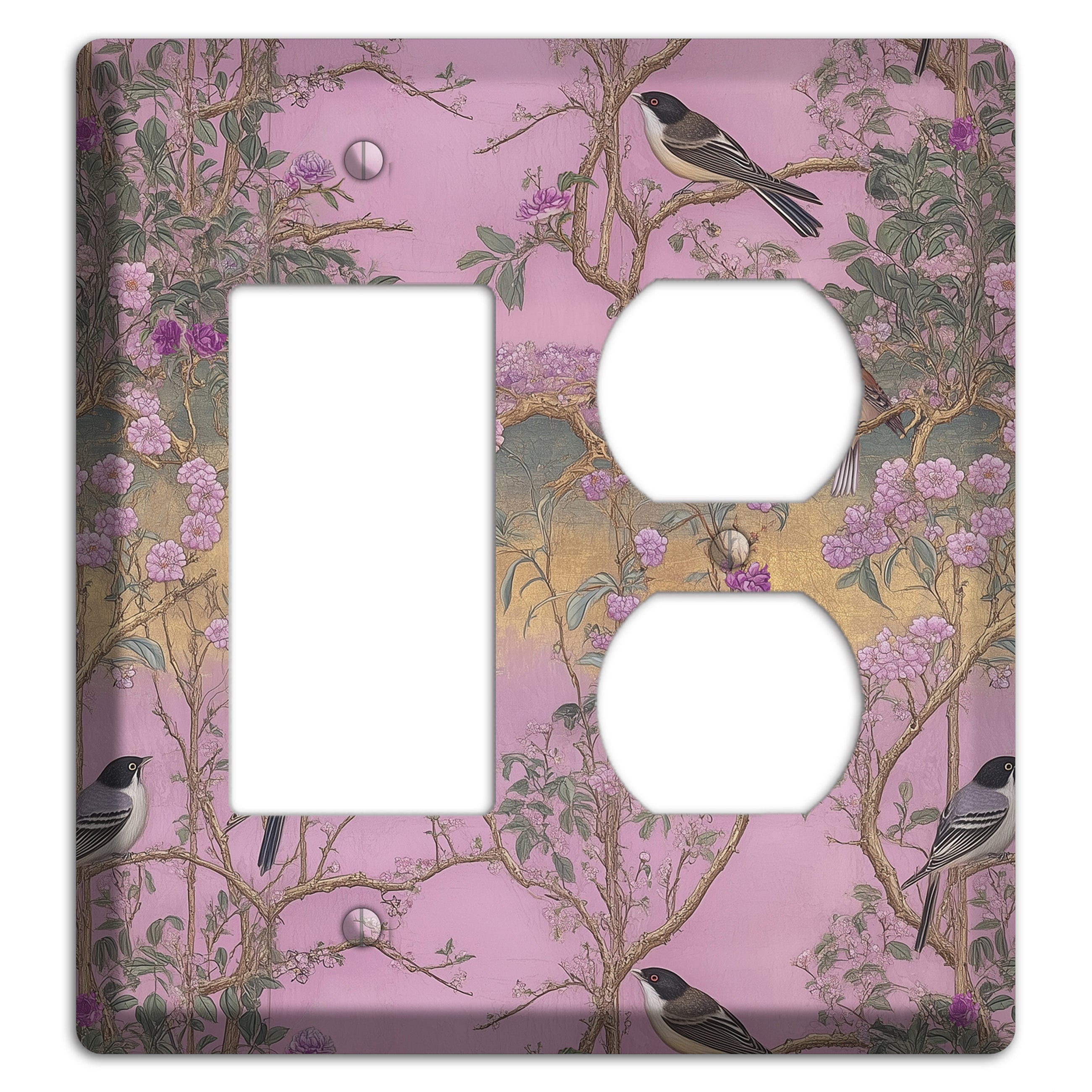 Songbird Twilight Garden Rocker / Duplex Wallplate