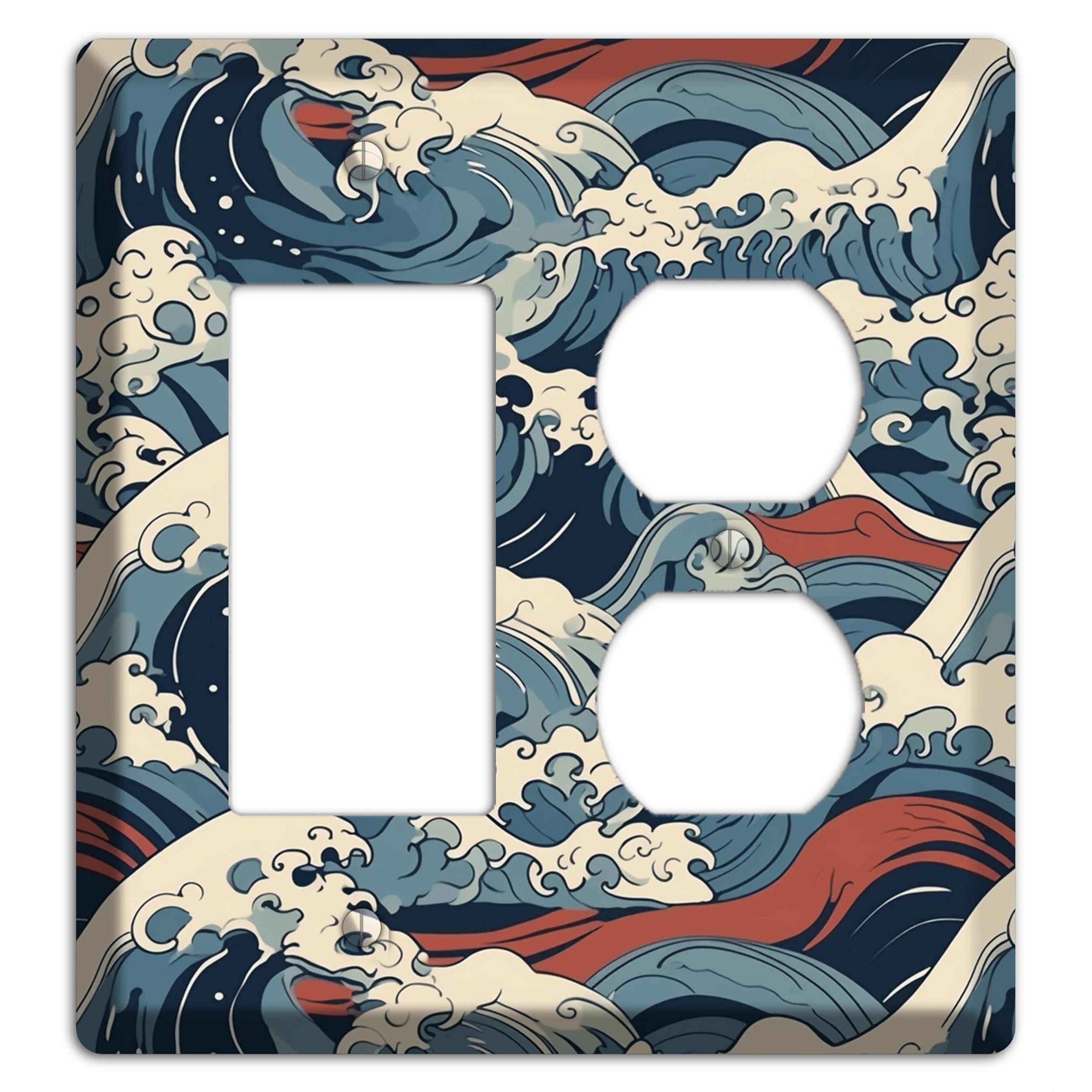 Crashing Tide Fury Rocker / Duplex Wallplate