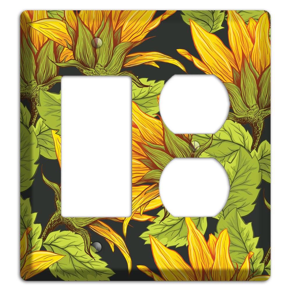 Gilded Bloom Tangle Rocker / Duplex Wallplate