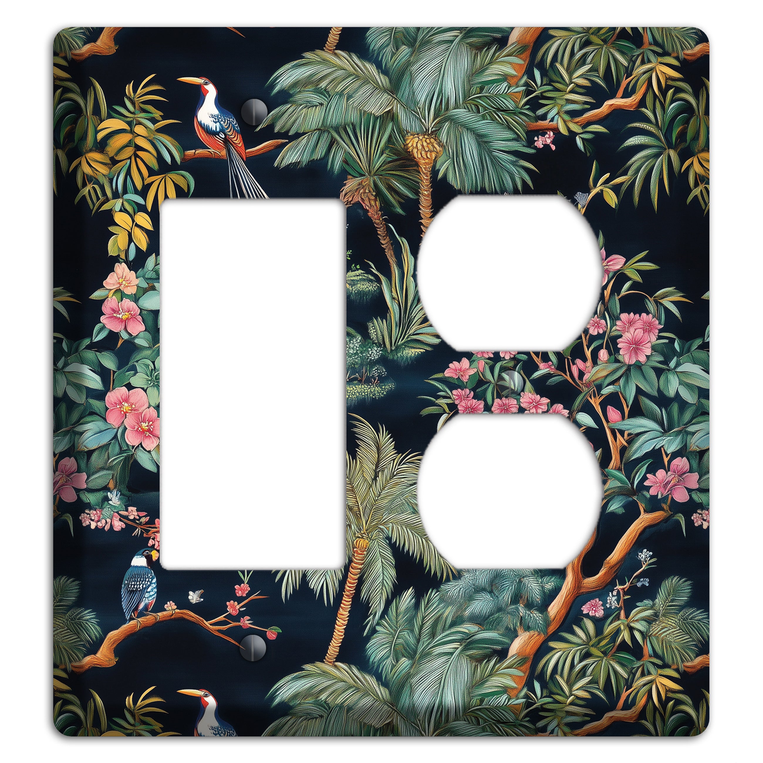 Jungle Nocturne Rocker / Duplex Wallplate