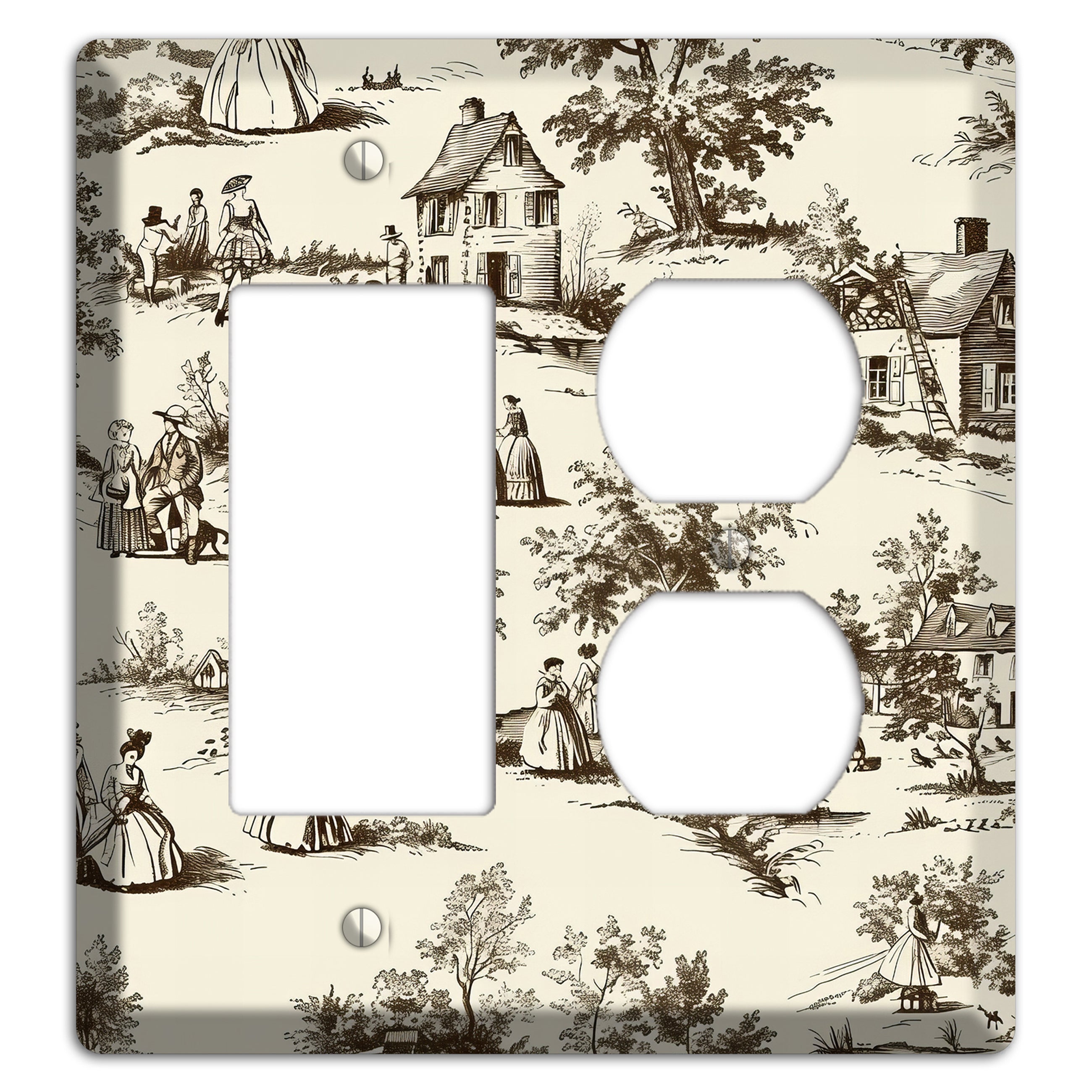 Country Promenade Rocker / Duplex Wallplate