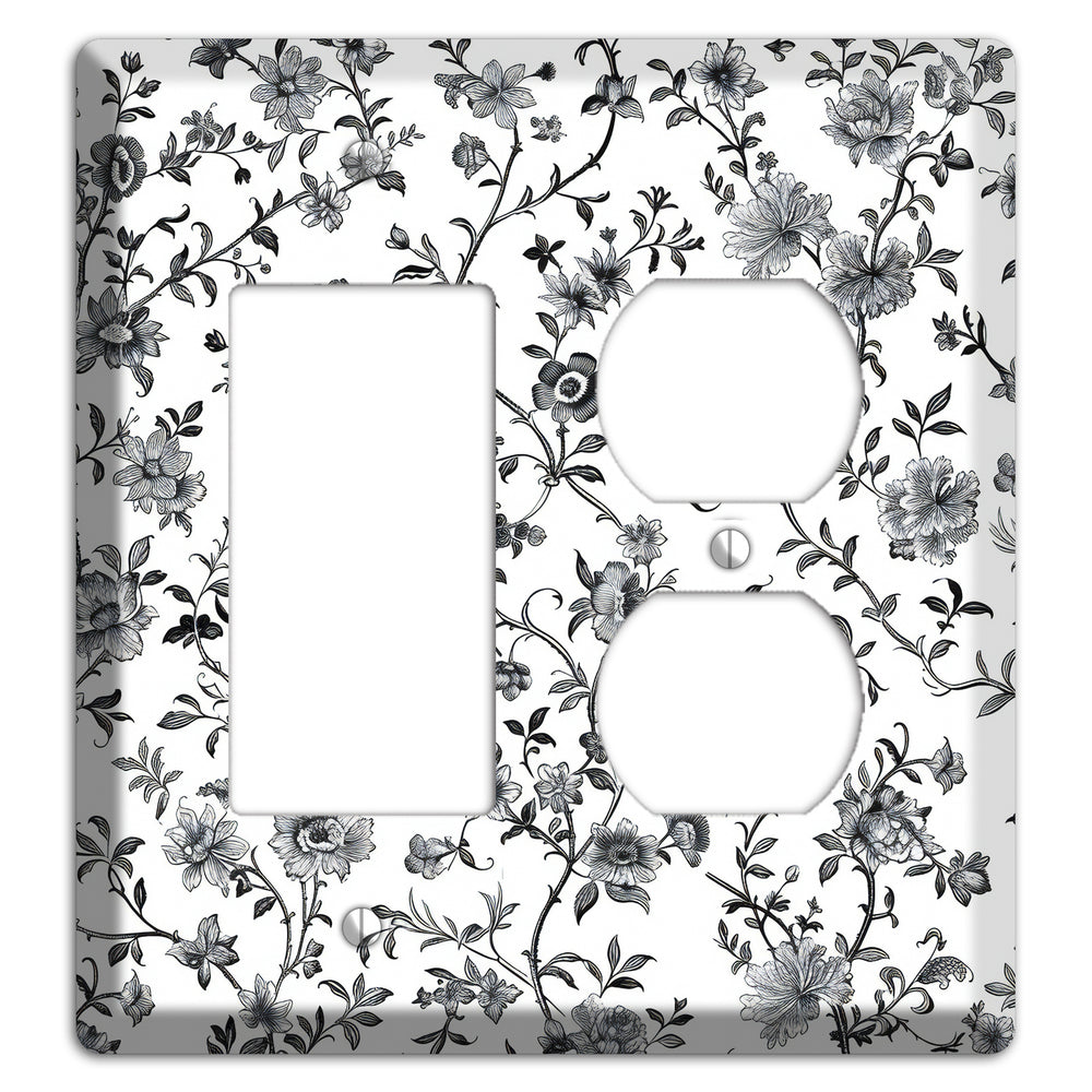 Ink & Ivory Thicket Rocker / Duplex Wallplate