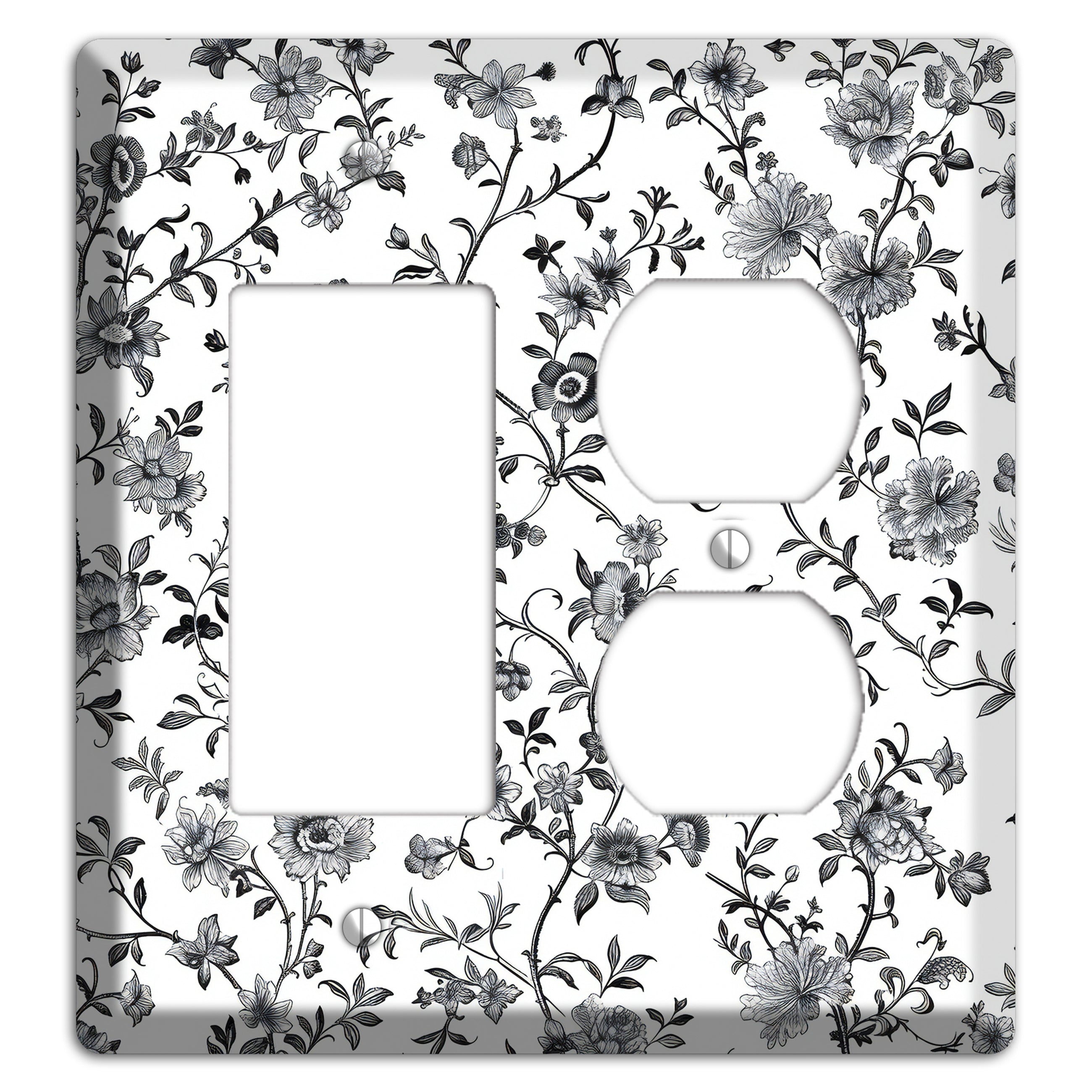 Ink & Ivory Thicket Rocker / Duplex Wallplate