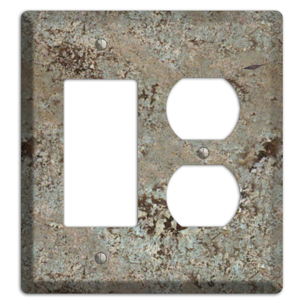 Delicatus White Granite Rocker / Duplex Wallplate