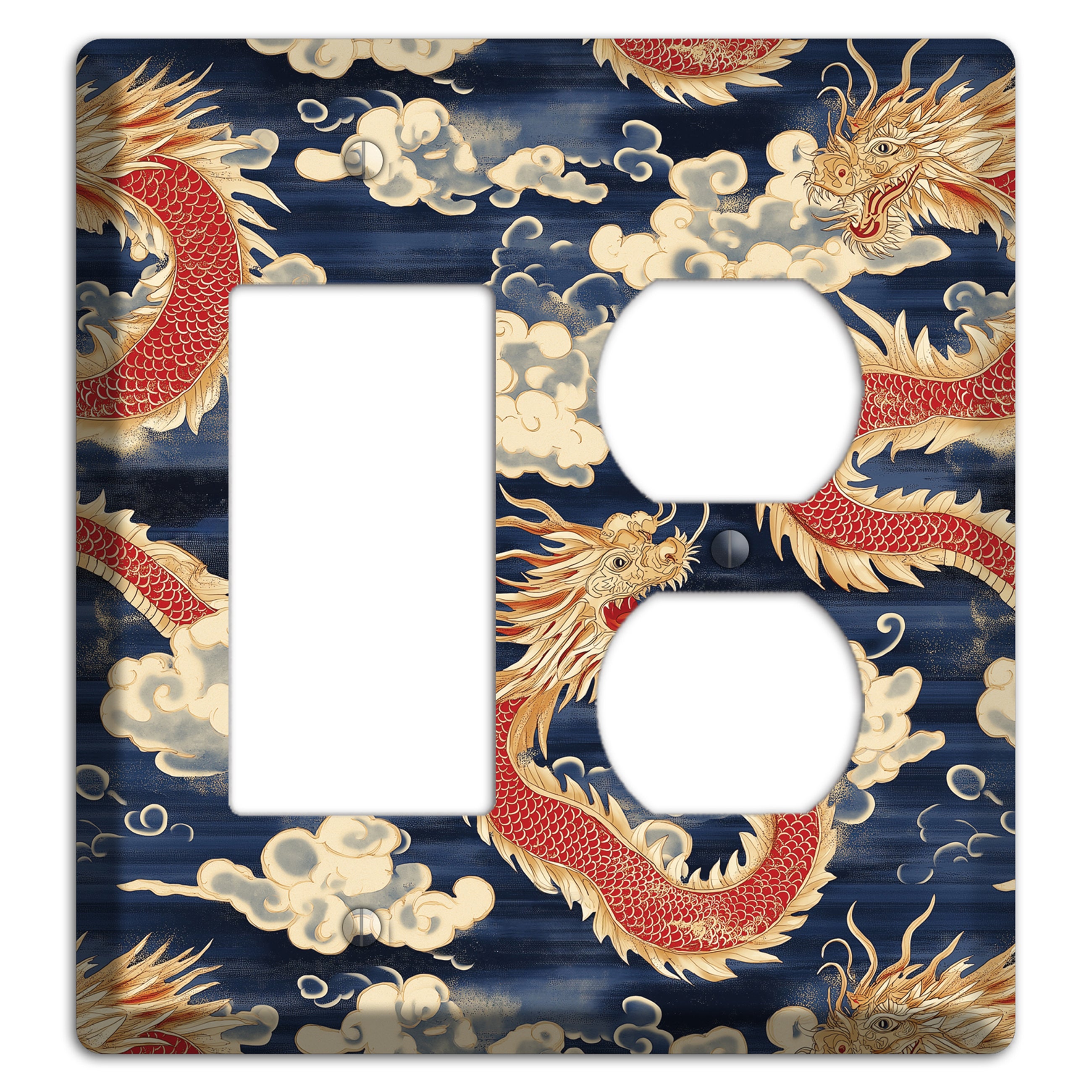 Sovereign Sky Dragons Rocker / Duplex Wallplate