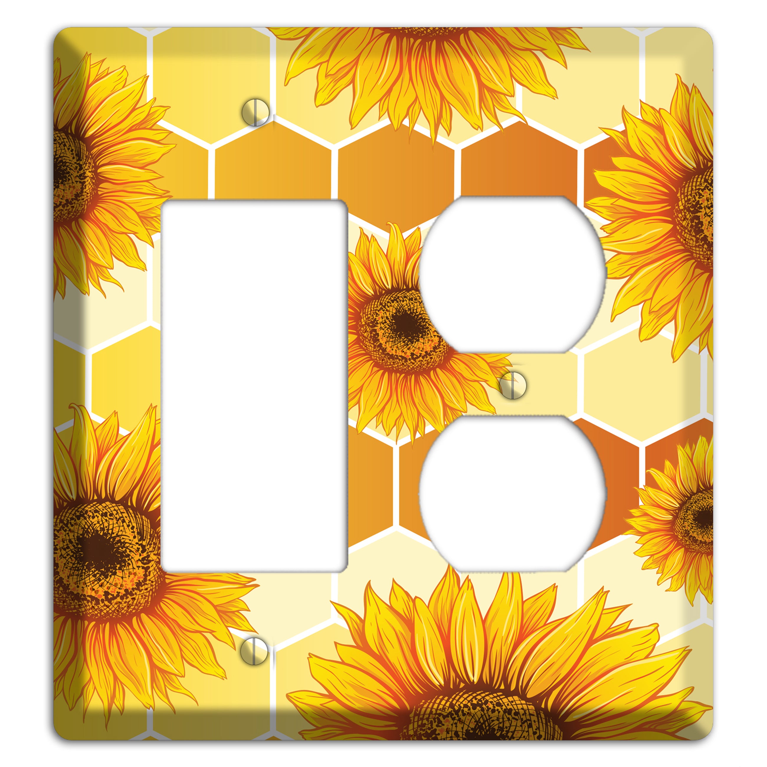 Honeycomb Solstice Rocker / Duplex Wallplate