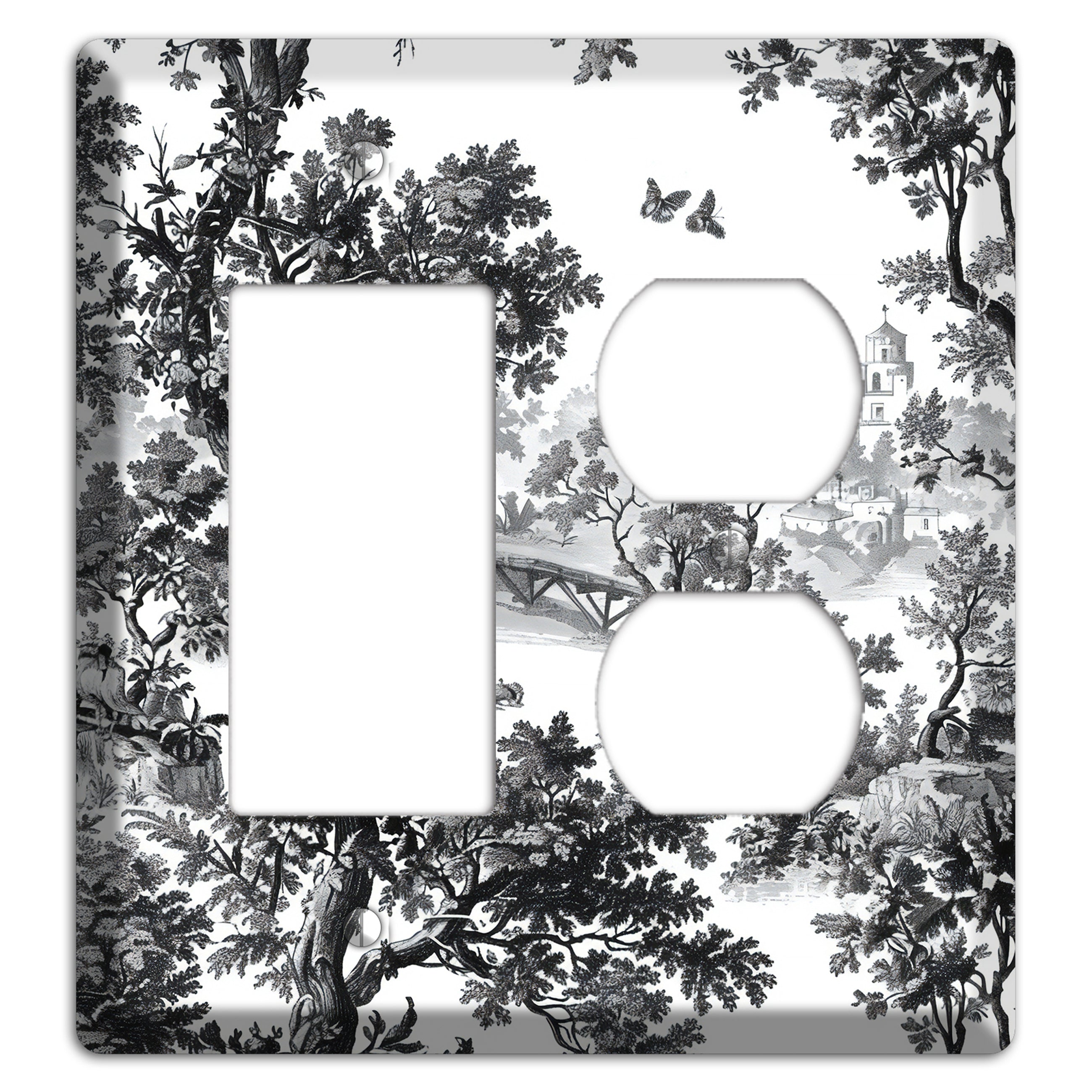 Woodland Chapel Mist Rocker / Duplex Wallplate