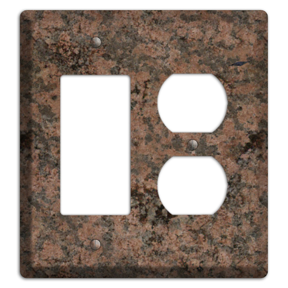 Granite Name: Indian Dakota Granite Rocker / Duplex Wallplate