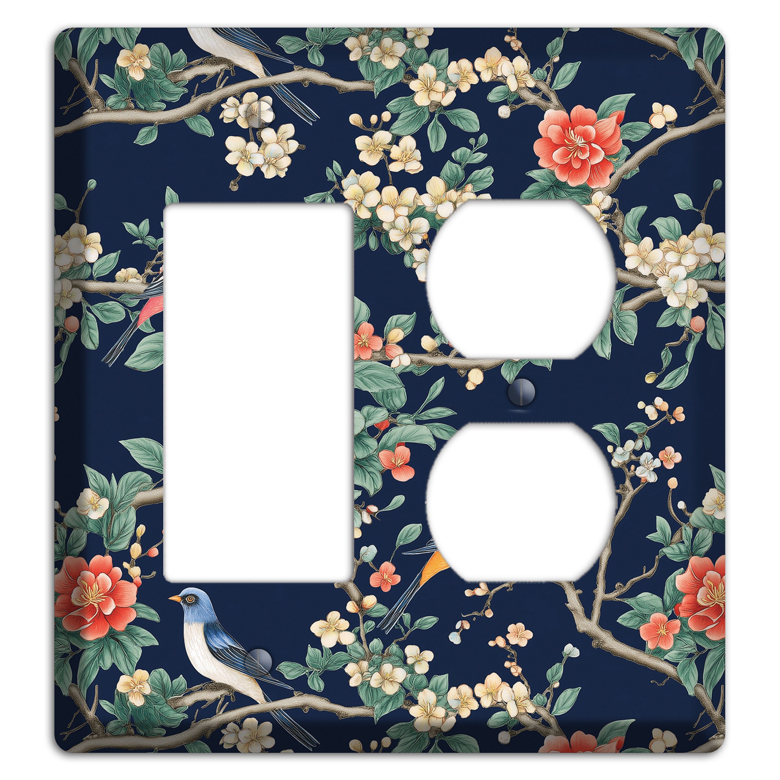 Songbirds & Blossoms Rocker / Duplex Wallplate