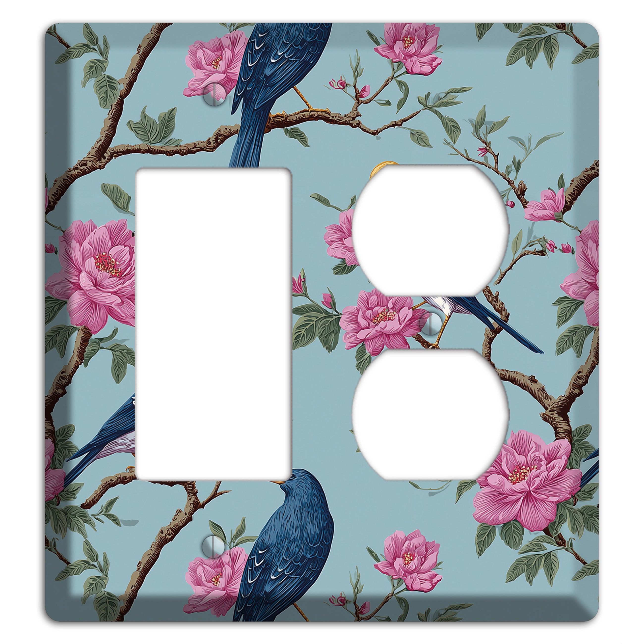 Blossom & Wing Rocker / Duplex Wallplate
