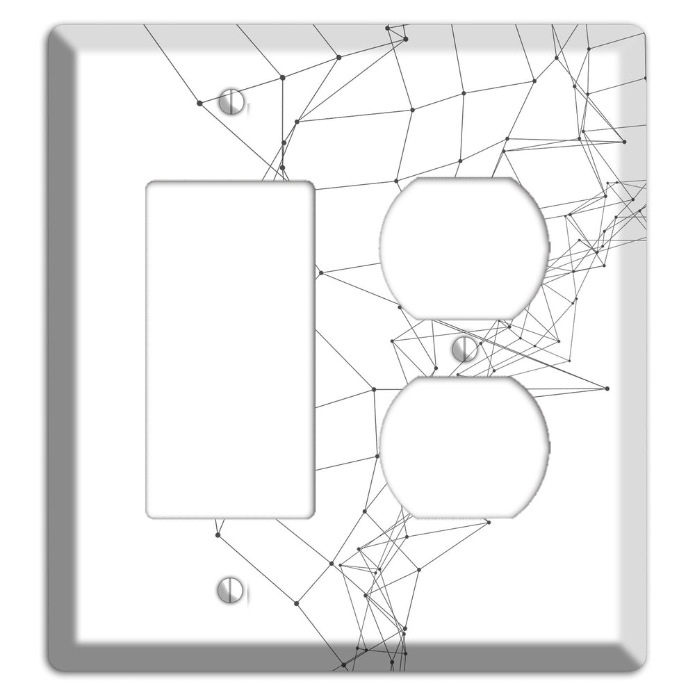 Neural Drift Lines Rocker / Duplex Wallplate