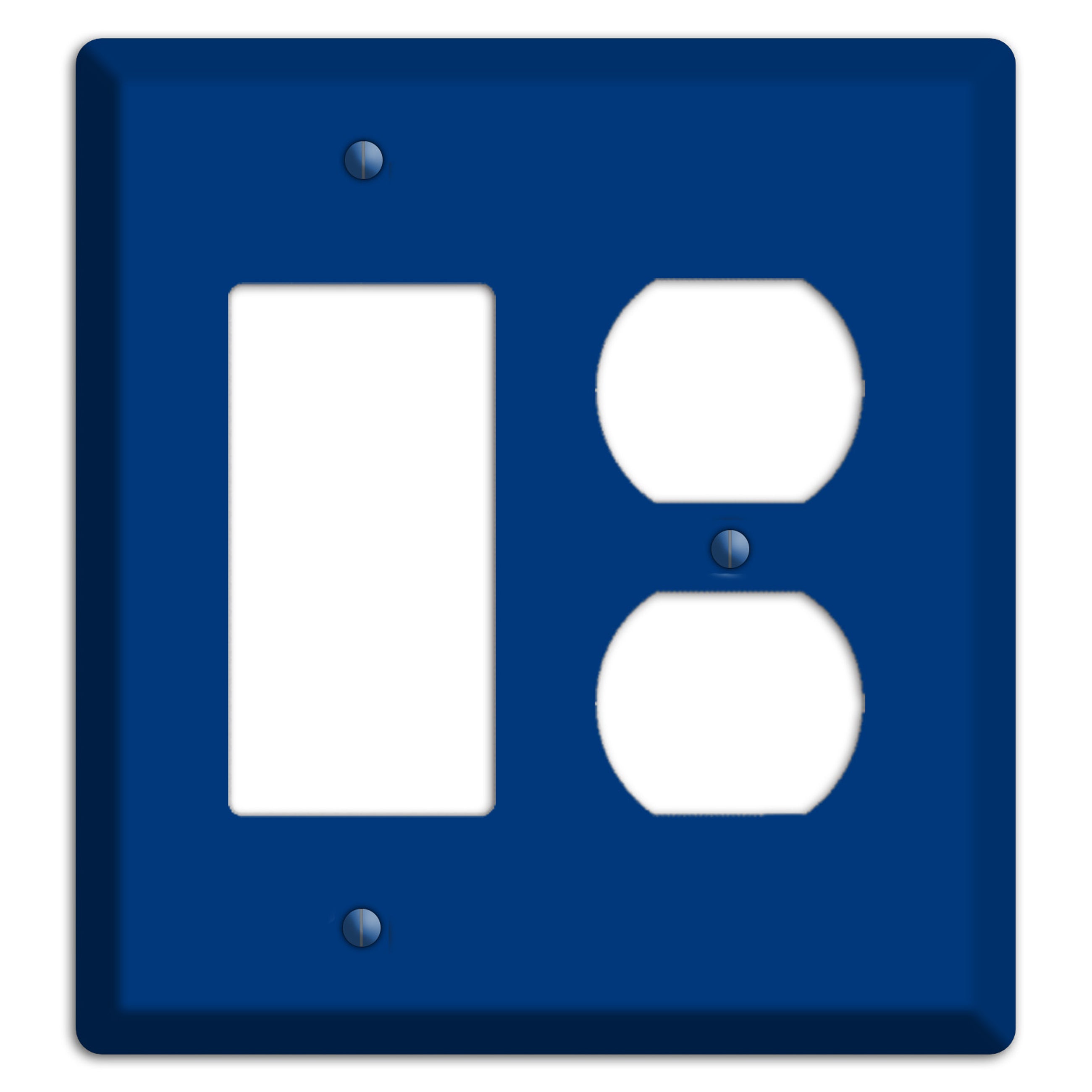 Baxter Simply Blue Rocker / Duplex Wallplate