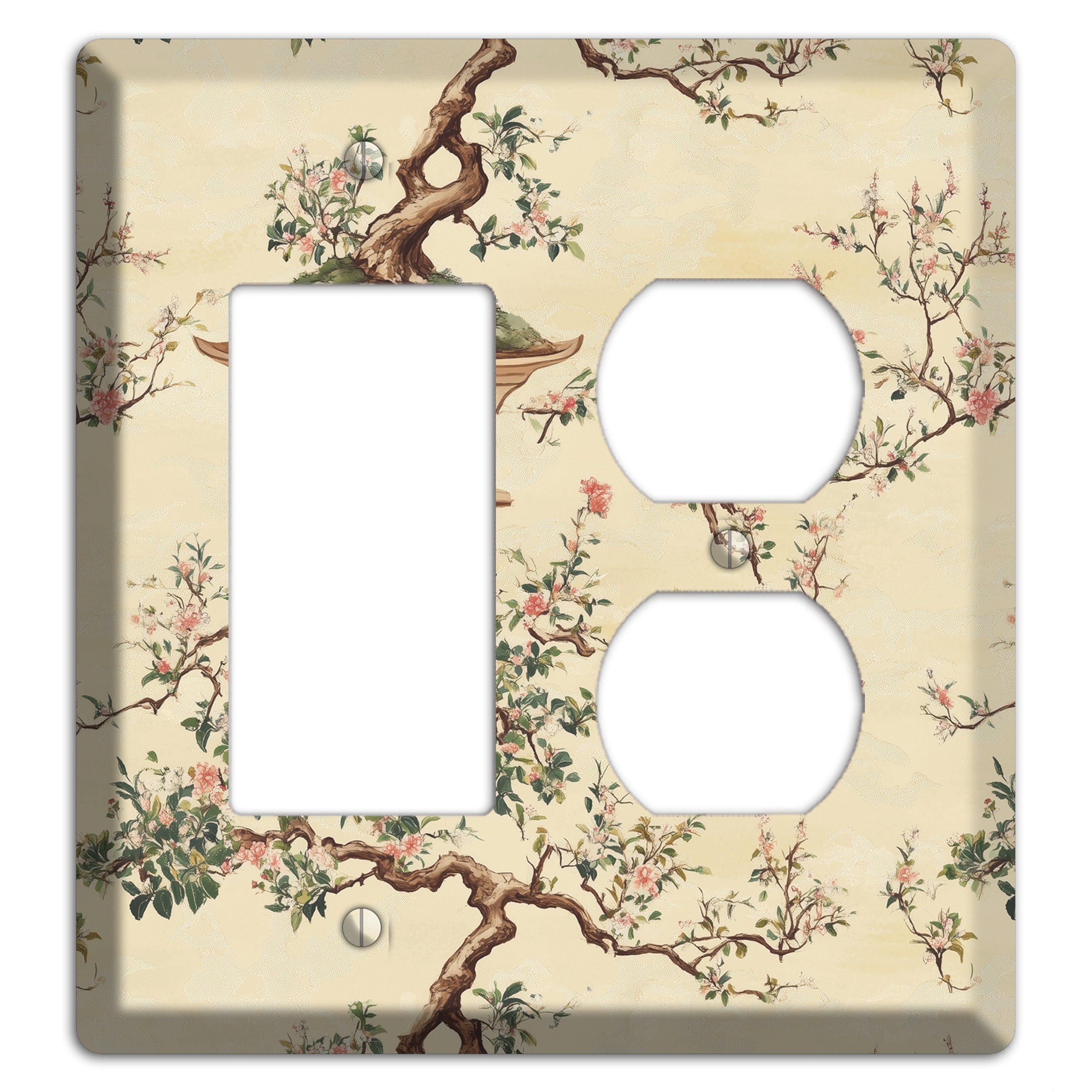 Bonsai & Blossom Rocker / Duplex Wallplate
