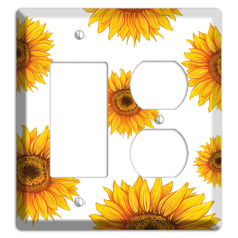 Solar Bloom Scatter Rocker / Duplex Wallplate