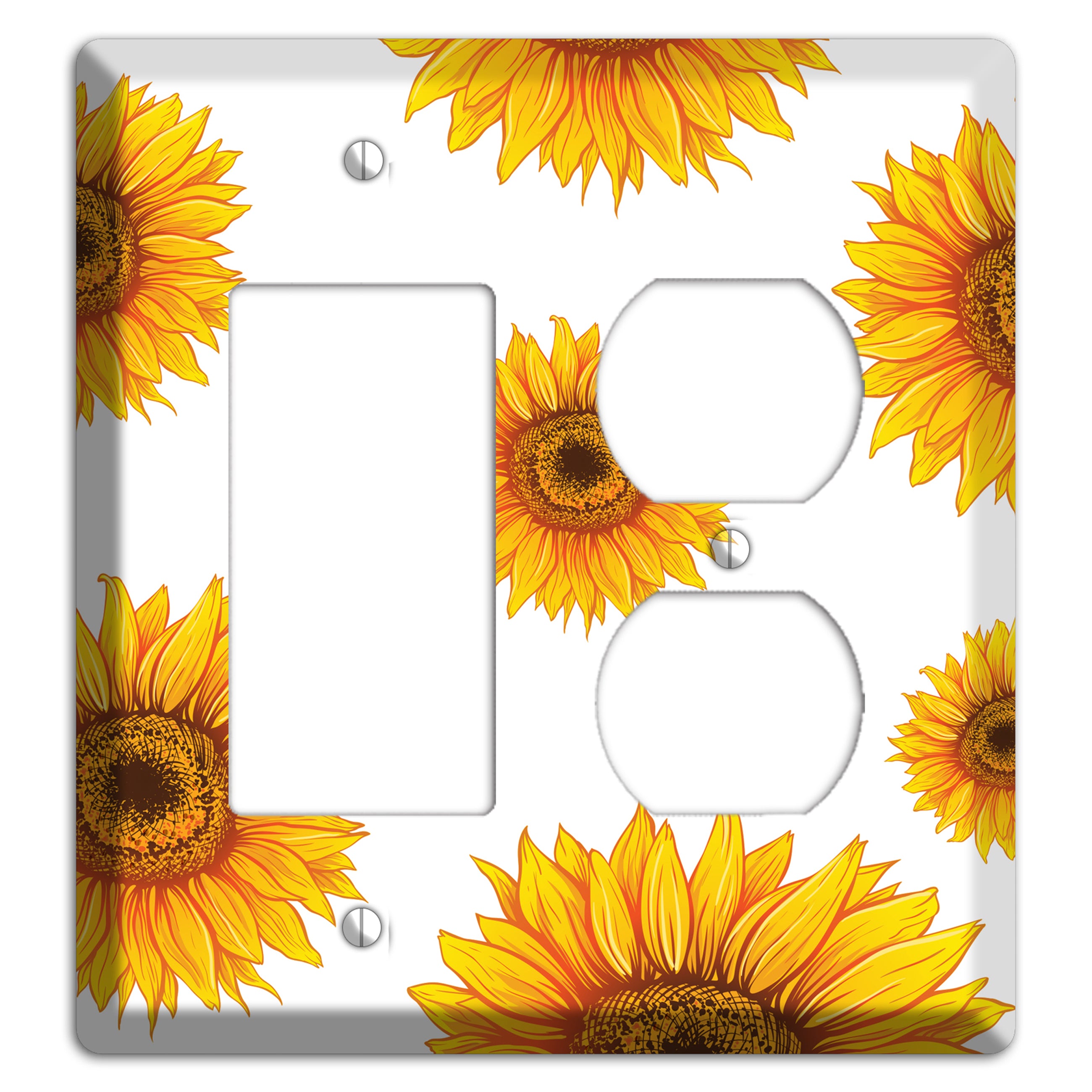 Solar Bloom Scatter Rocker / Duplex Wallplate