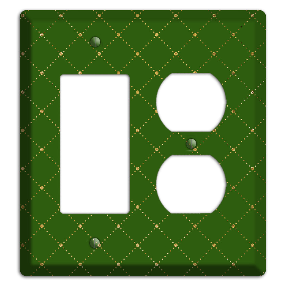 Beaded Lattice Rocker / Duplex Wallplate