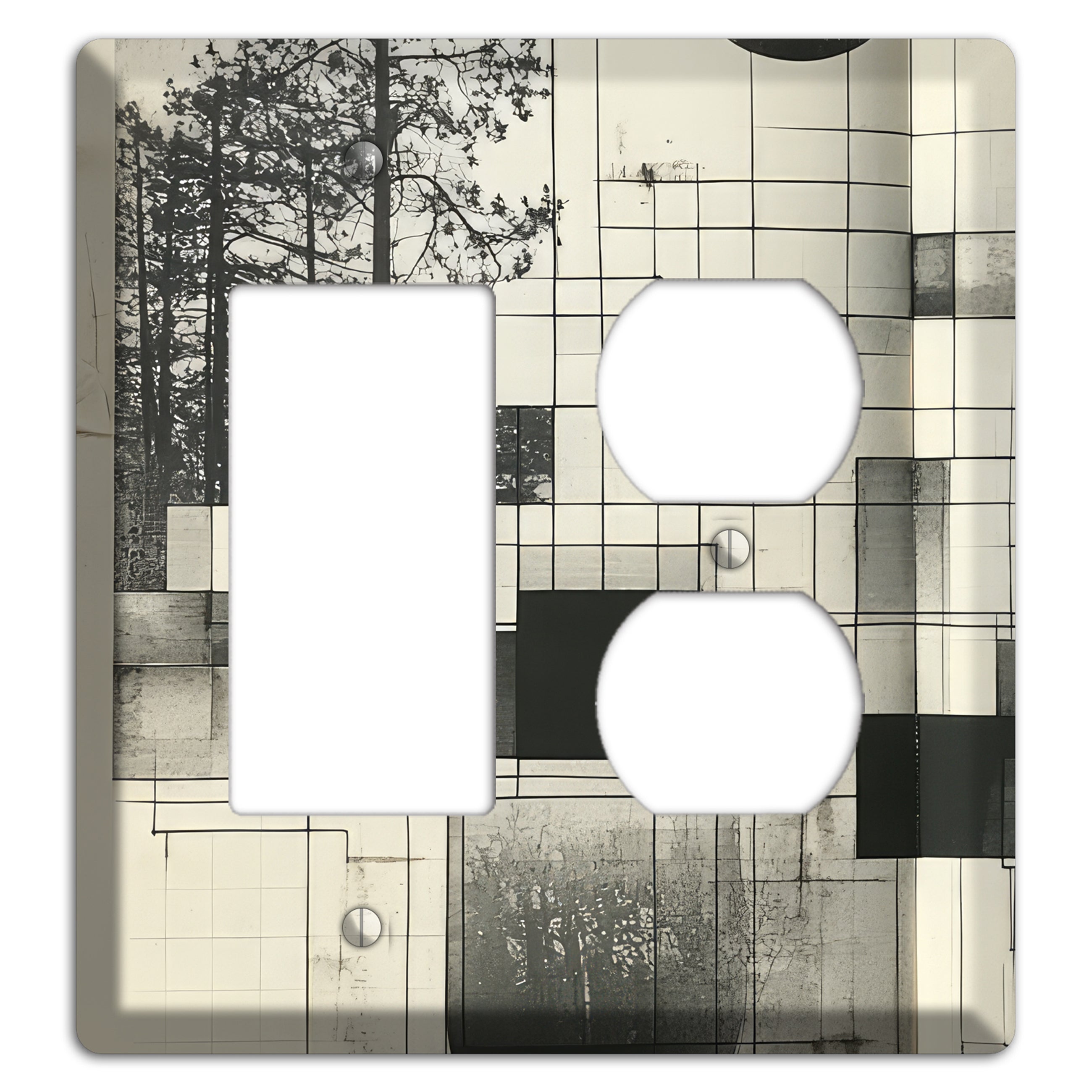 Cartographer's Dream Rocker / Duplex Wallplate