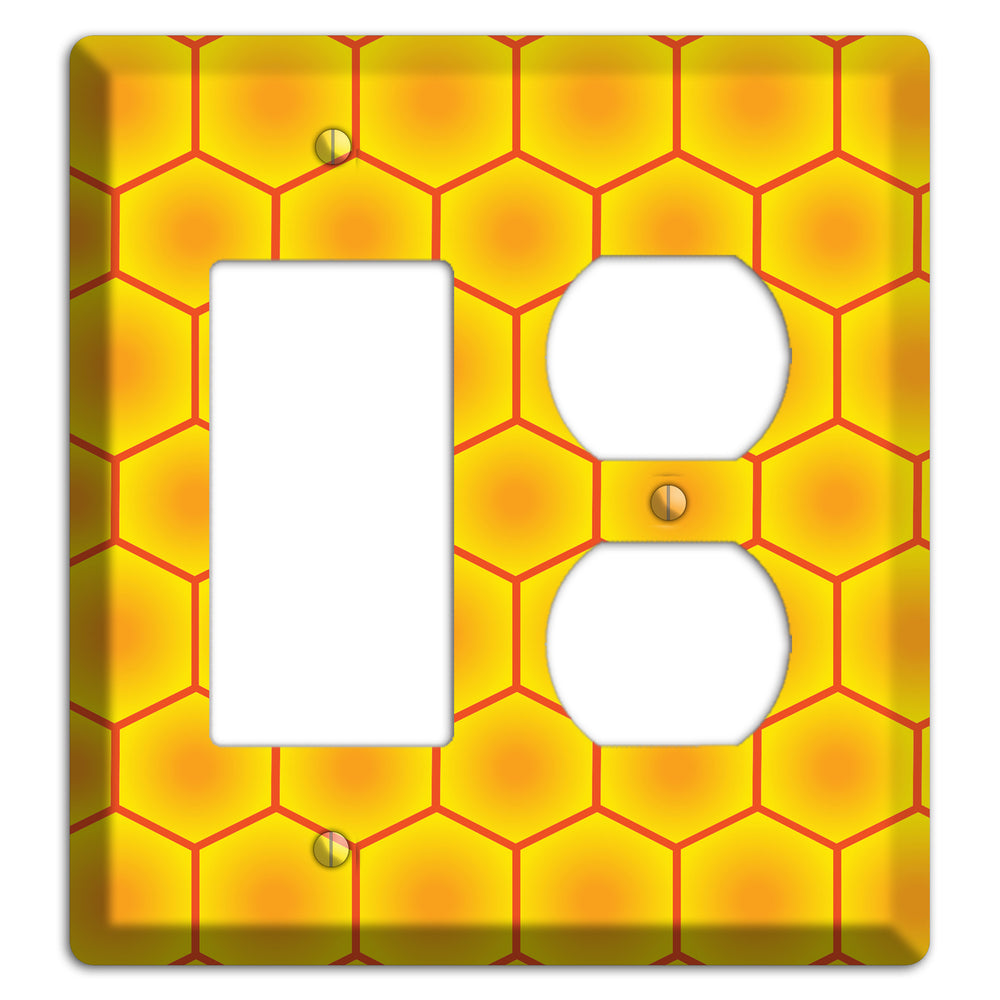 Golden Vault Cells Rocker / Duplex Wallplate
