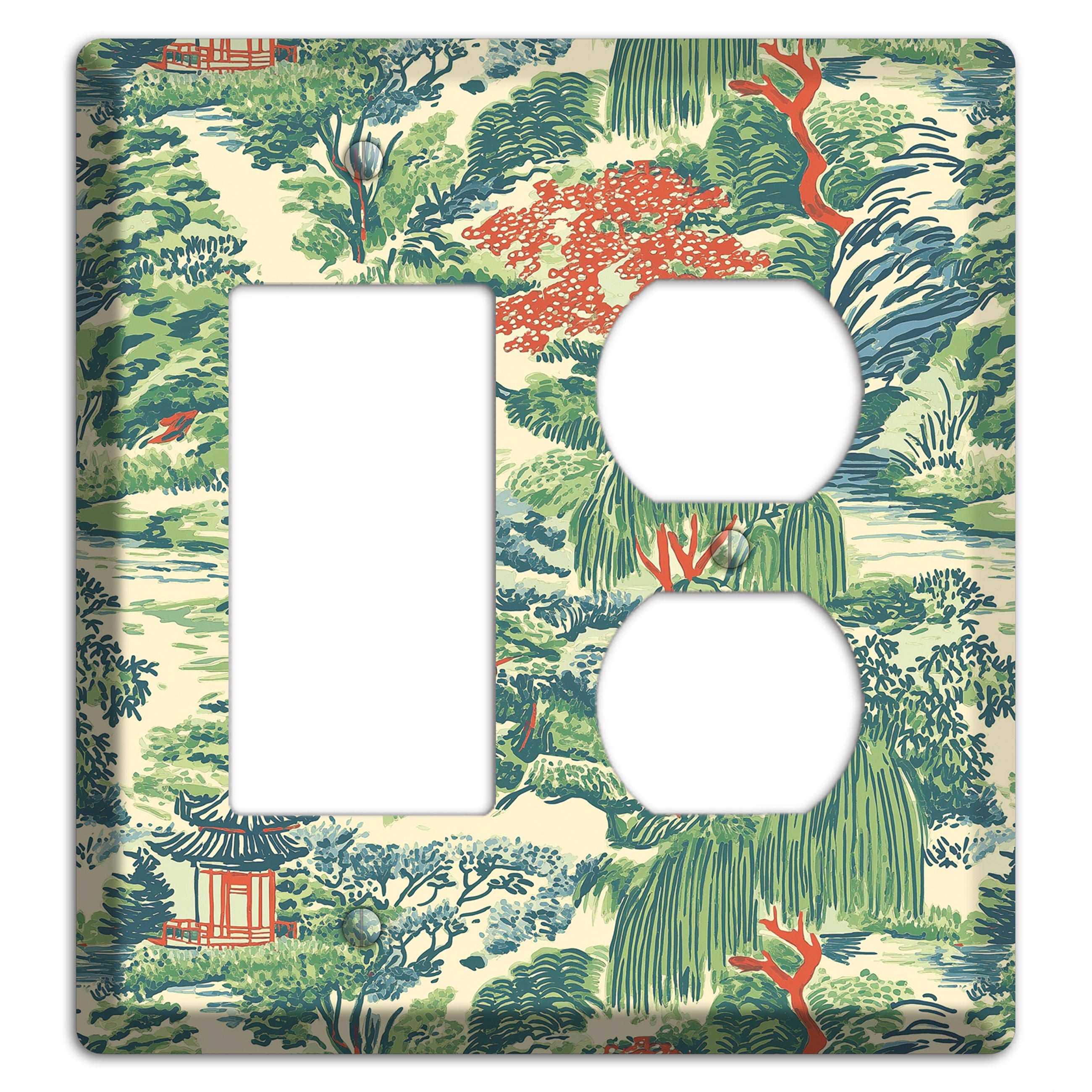 Pavilion & Willow Rocker / Duplex Wallplate