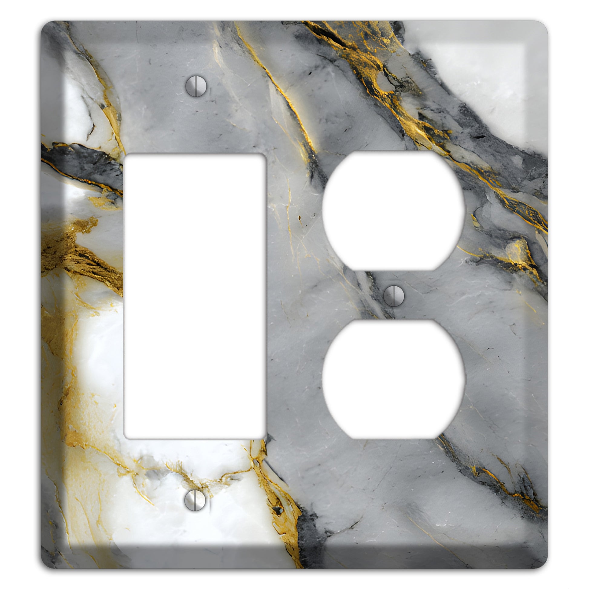 Finlandia Marble Rocker / Duplex Wallplate
