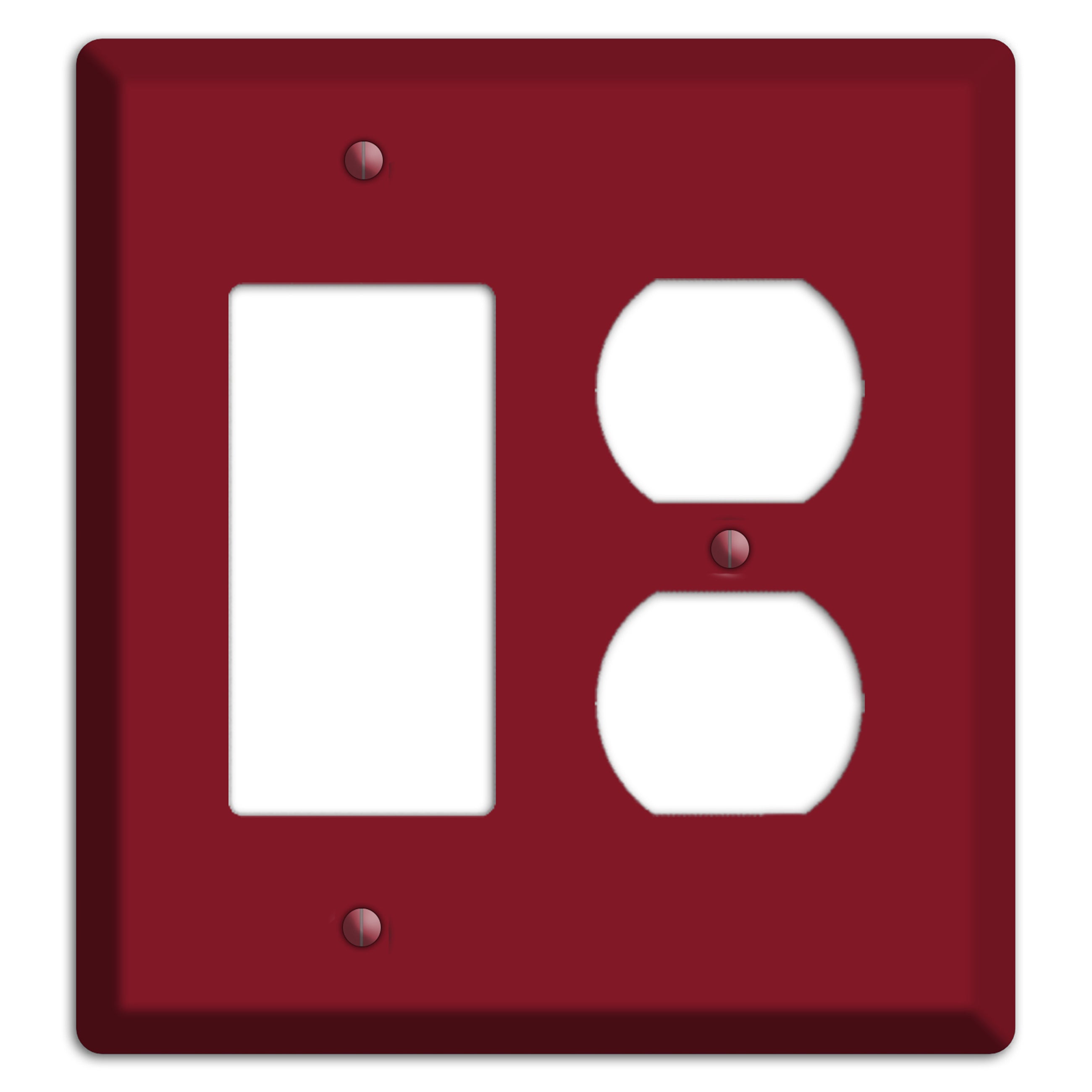 Baxter Burgundy Wine Rocker / Duplex Wallplate