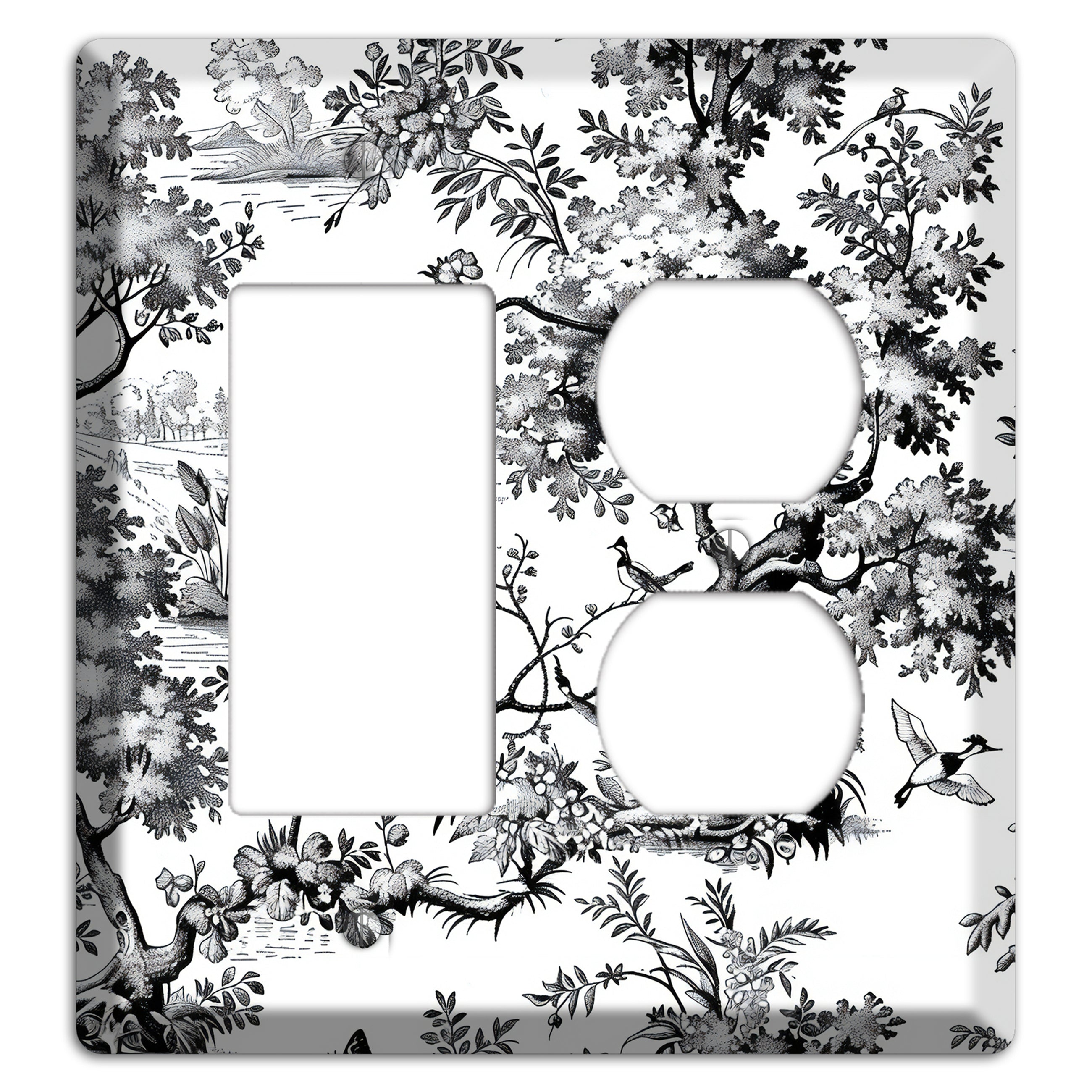 Pastoral Ink Reverie Rocker / Duplex Wallplate