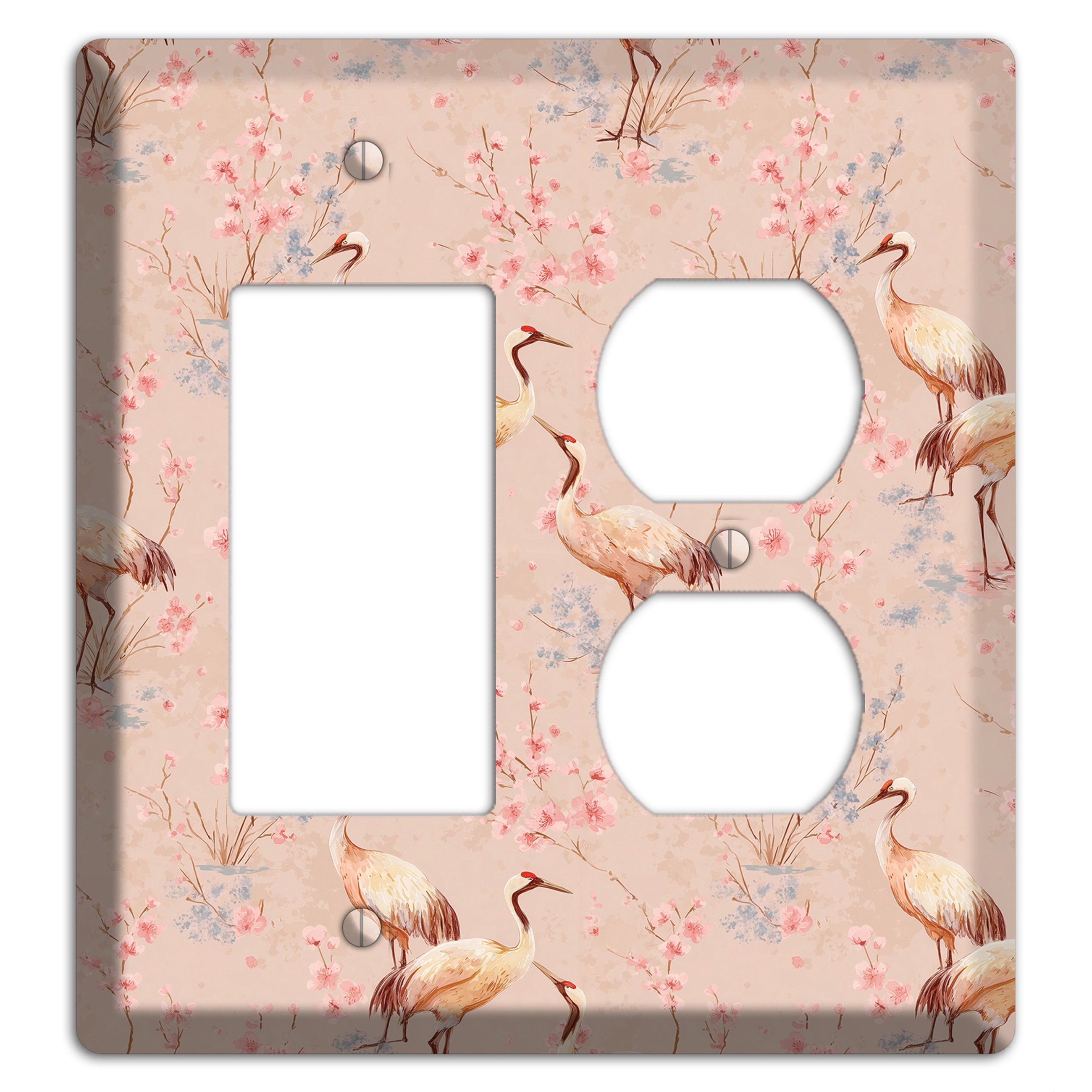 Blush Sakura Passage Rocker / Duplex Wallplate