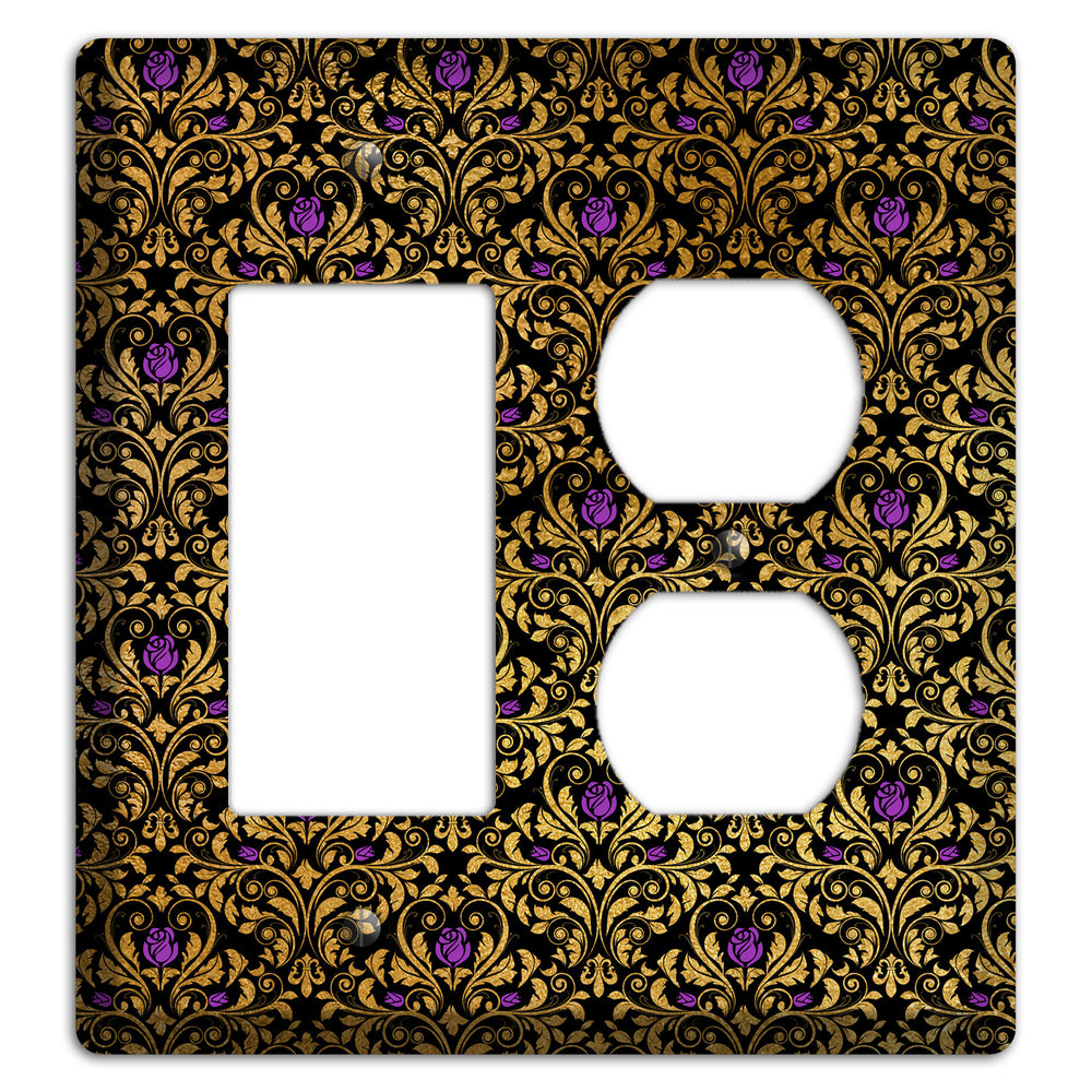 Gilded Masquerade Rocker / Duplex Wallplate