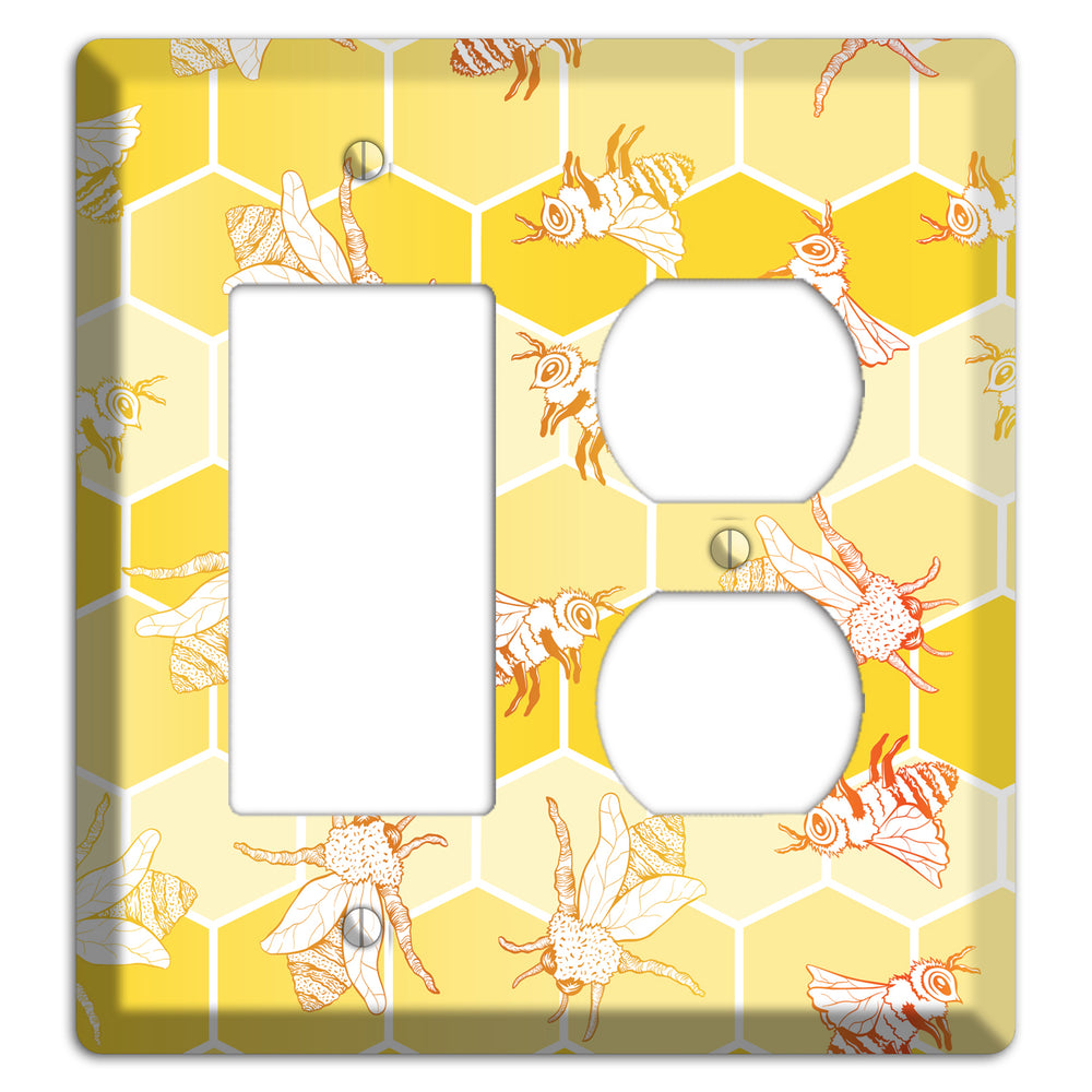 Hive & Flutter Rocker / Duplex Wallplate