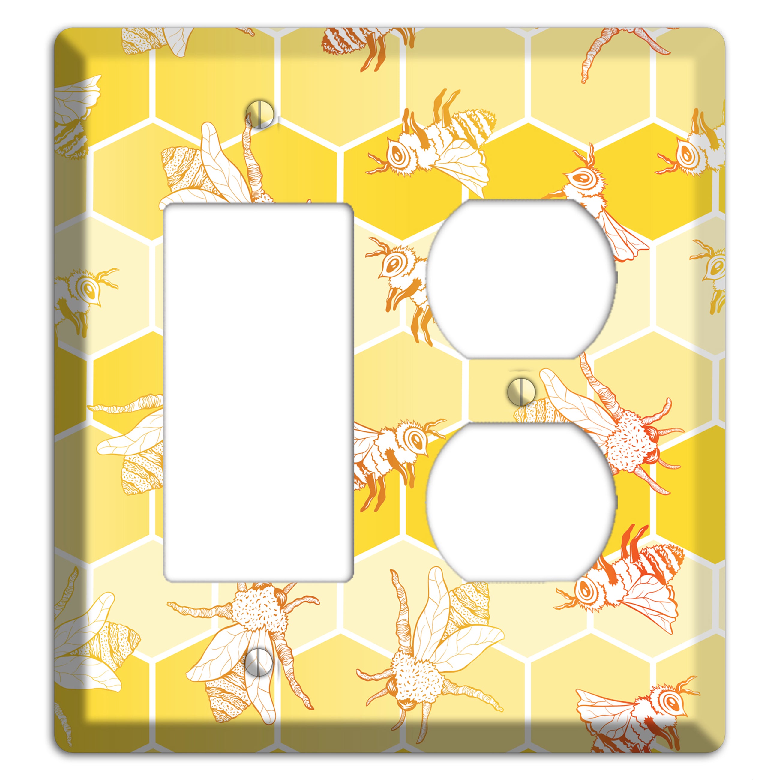 Hive & Flutter Rocker / Duplex Wallplate