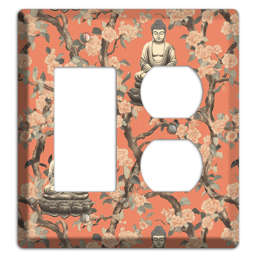 Lotus & Bough Rocker / Duplex Wallplate