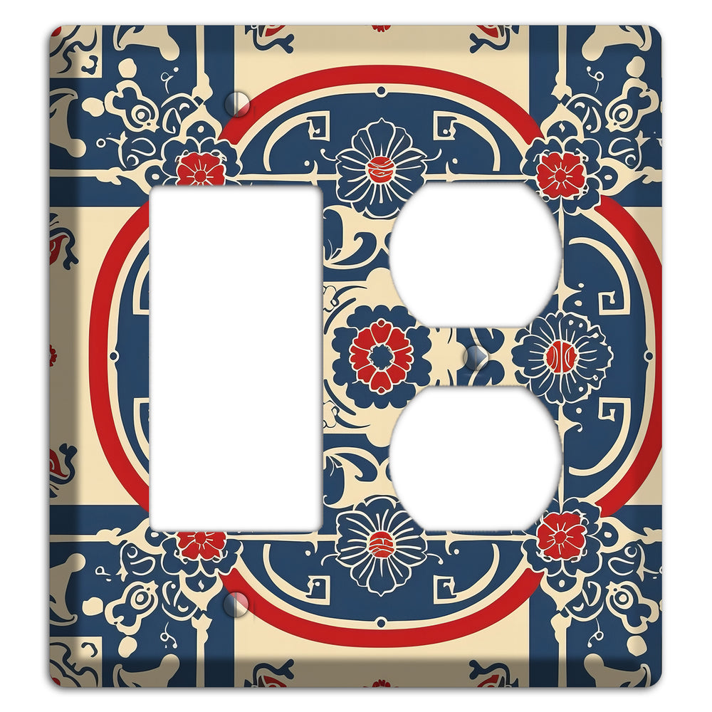 Imperial Medallion Court Rocker / Duplex Wallplate