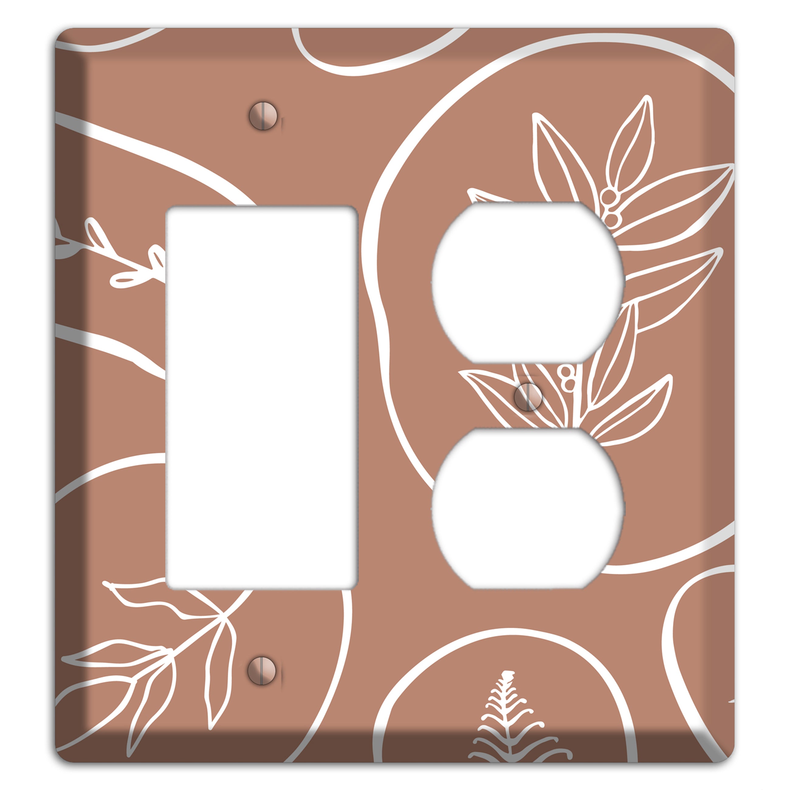 Pressed & Preserved Rocker / Duplex Wallplate