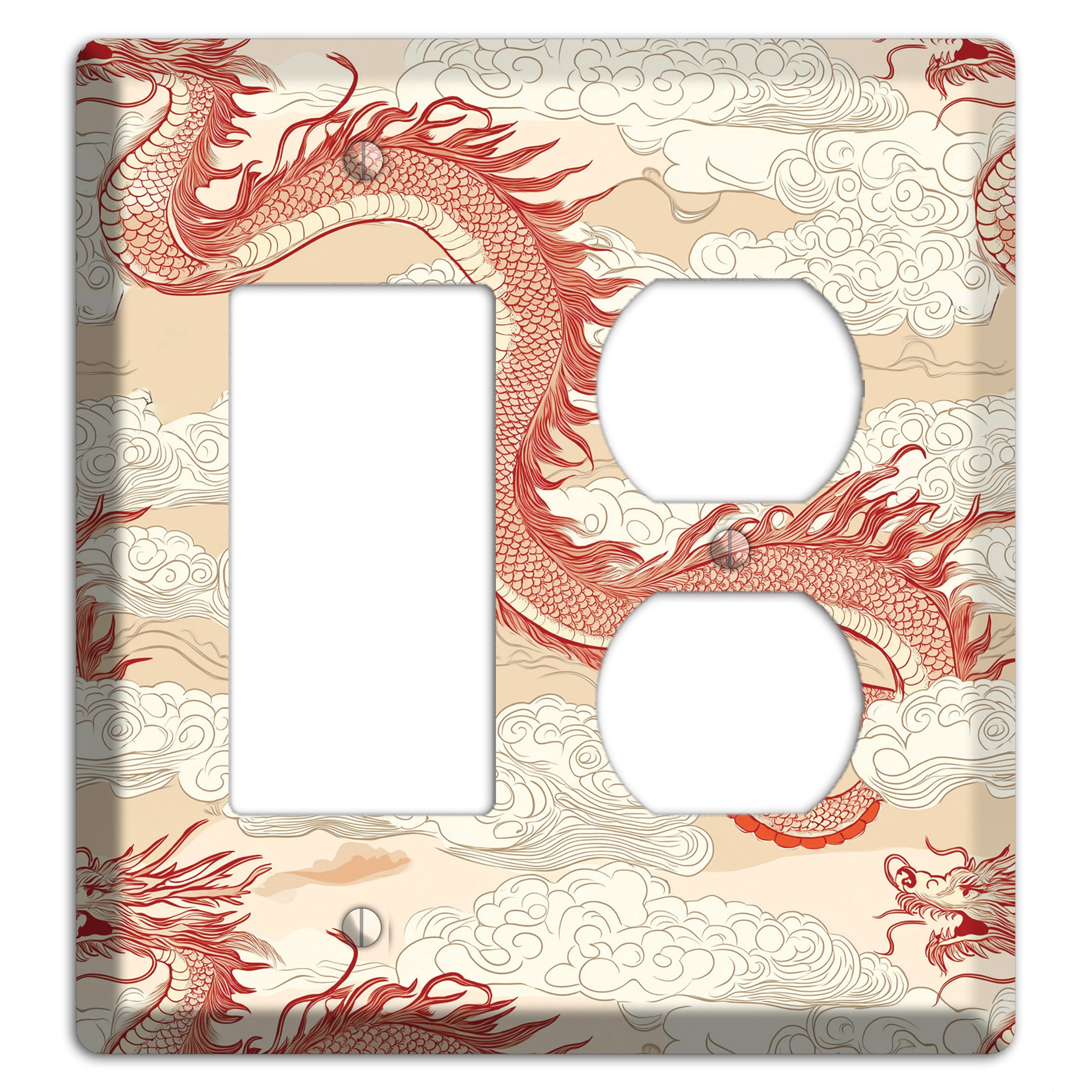 Celestial Dragon Dance Rocker / Duplex Wallplate